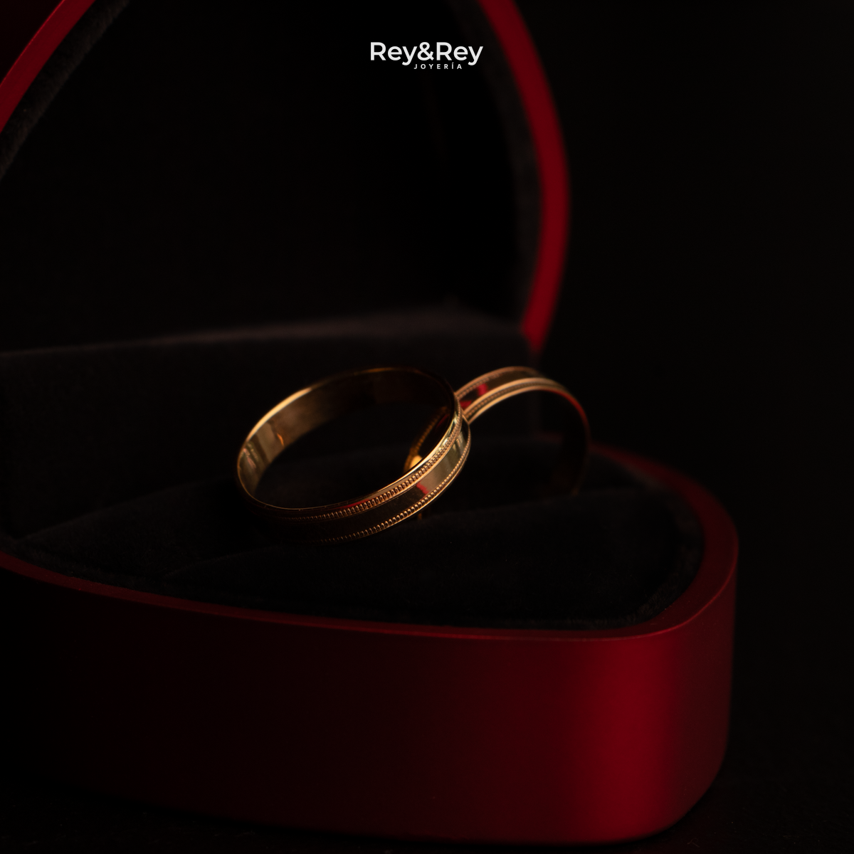 Anillos Milgrain Matrimonial en Oro 10k