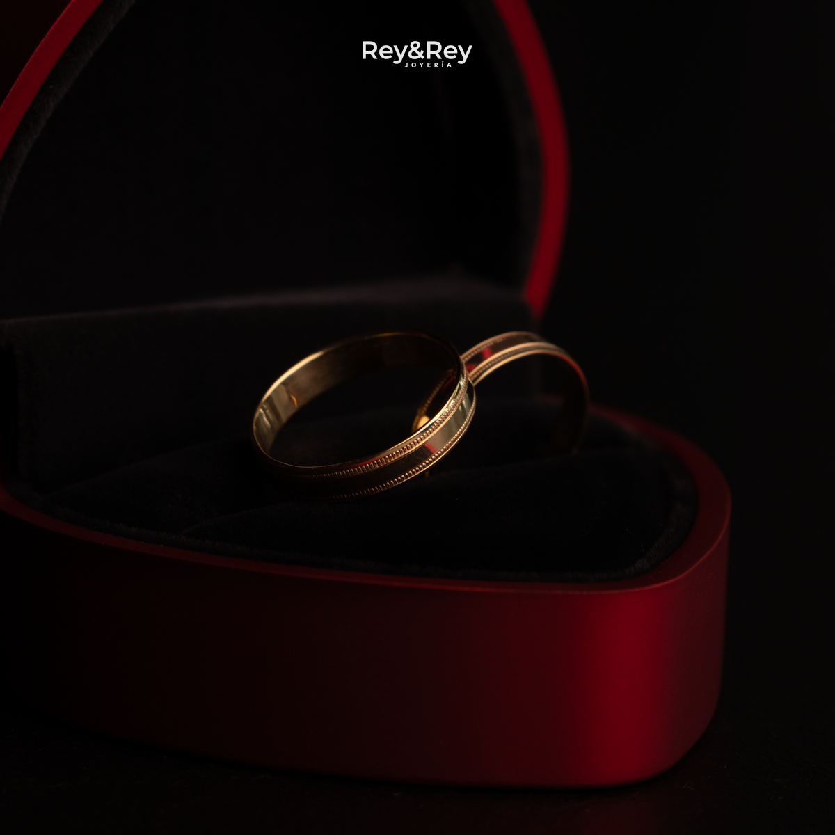Anillos Milgrain Matrimonial en Oro 10k