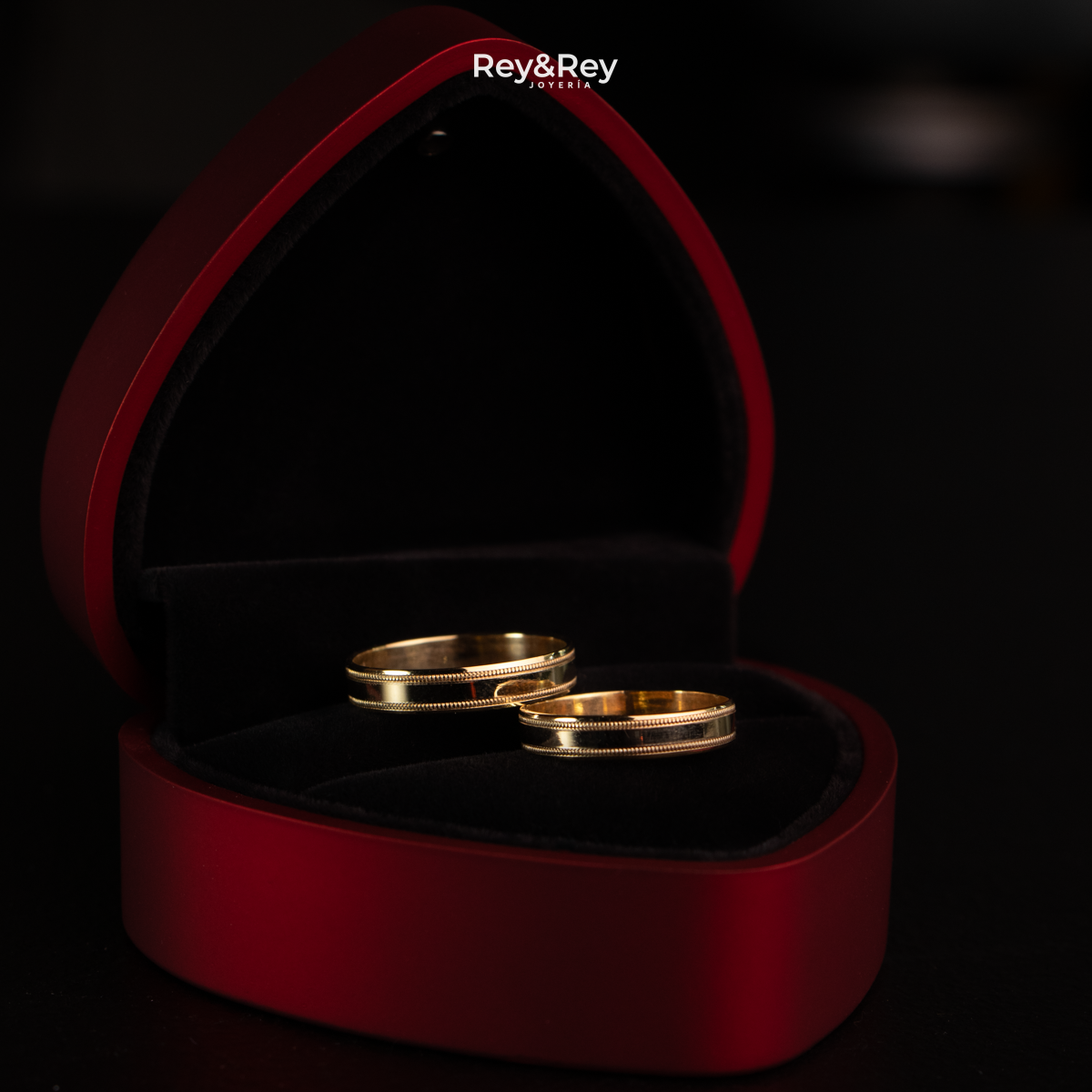 Anillos Milgrain Matrimonial en Oro 10k
