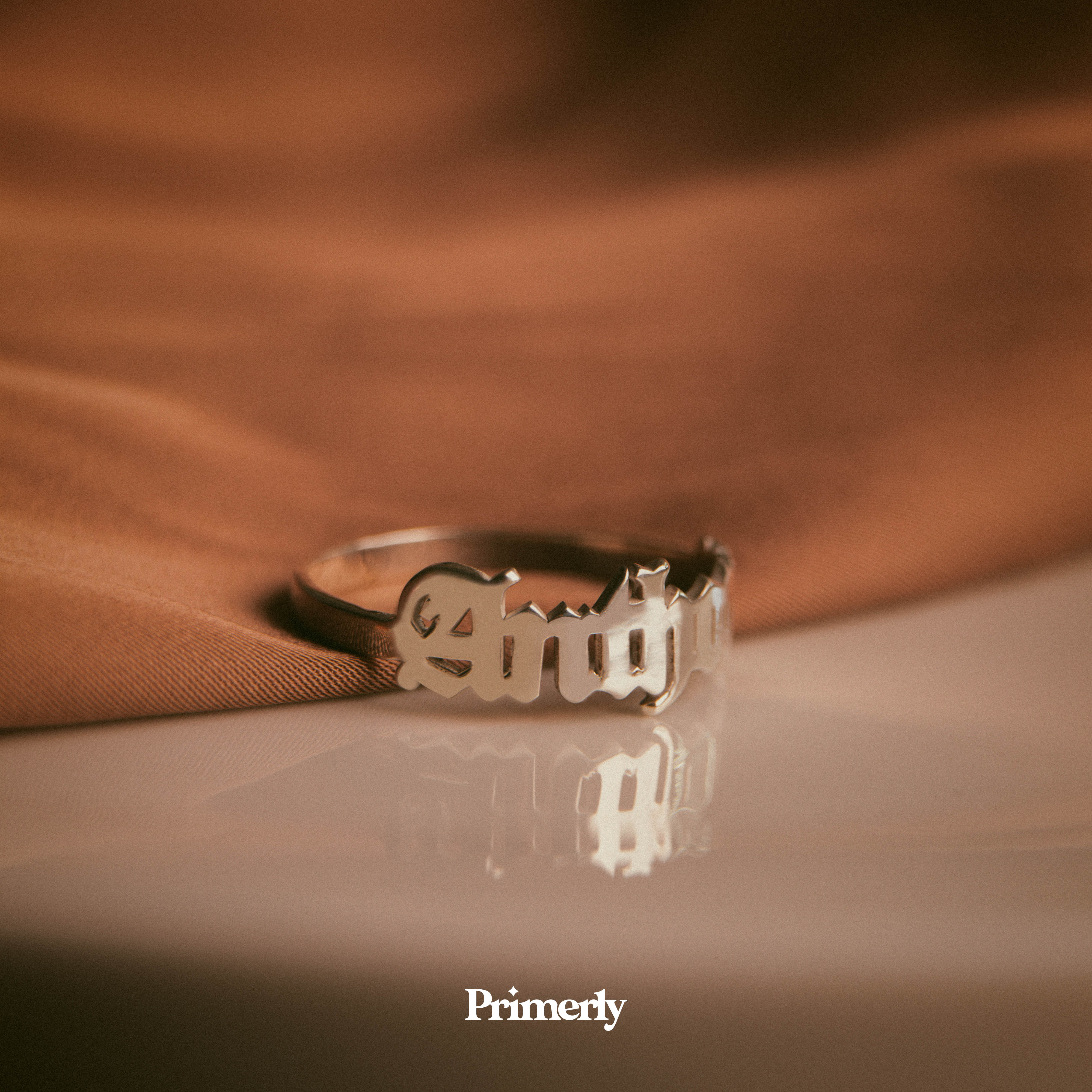 Anillo Classic Personalizable de Plata Primerly
