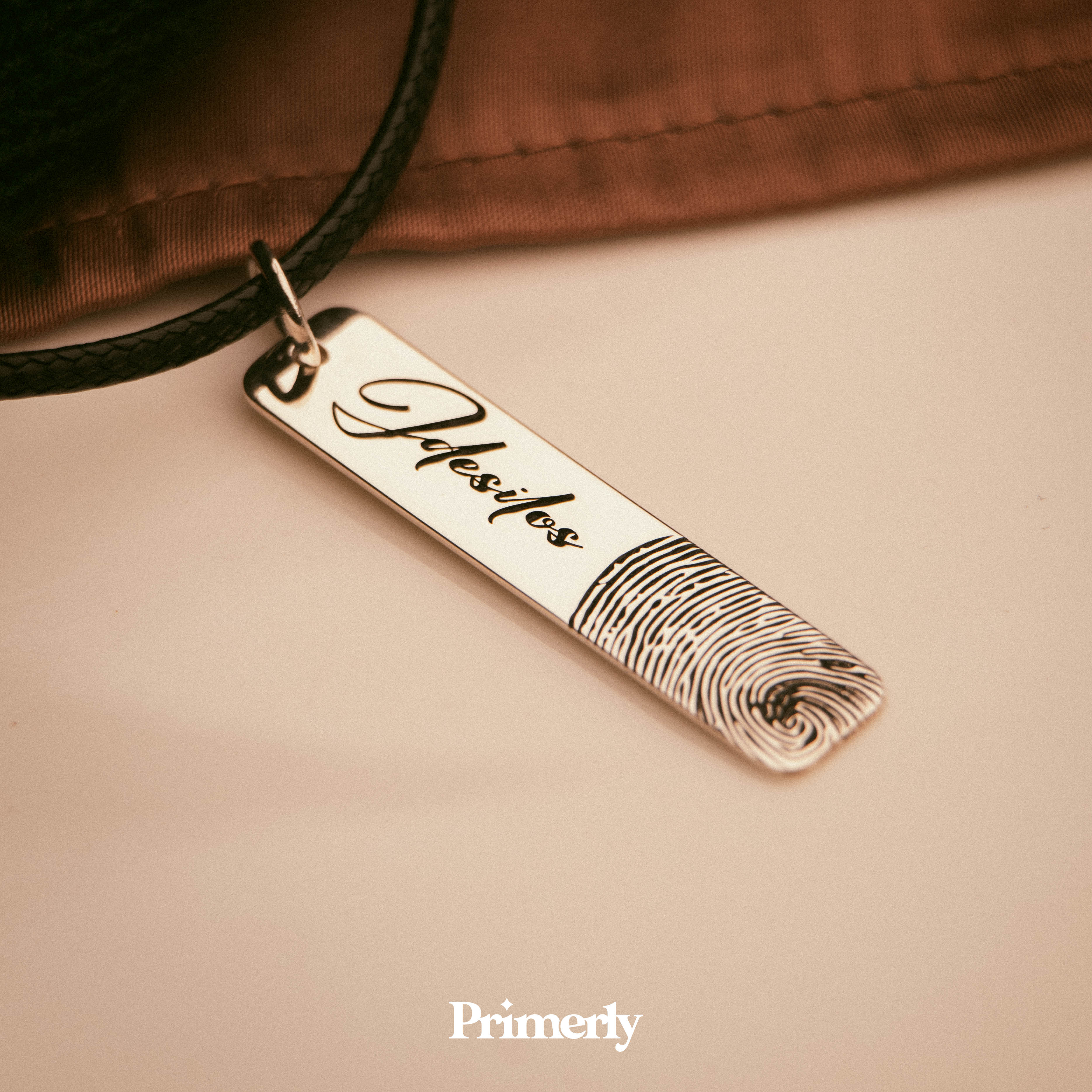 Etiqueta Huella Personalizable Plata .925 Primerly