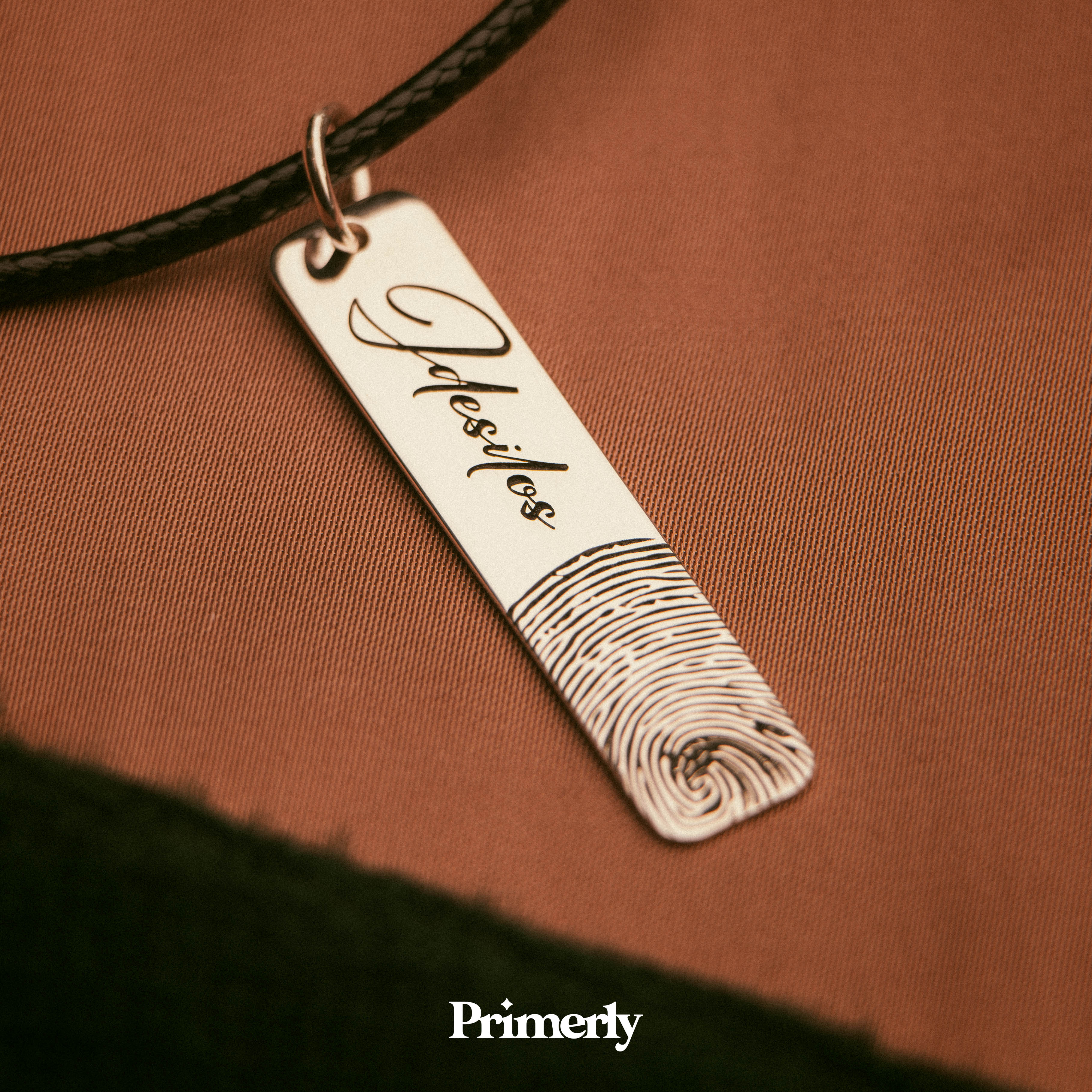 Etiqueta Huella Personalizable Plata .925 Primerly