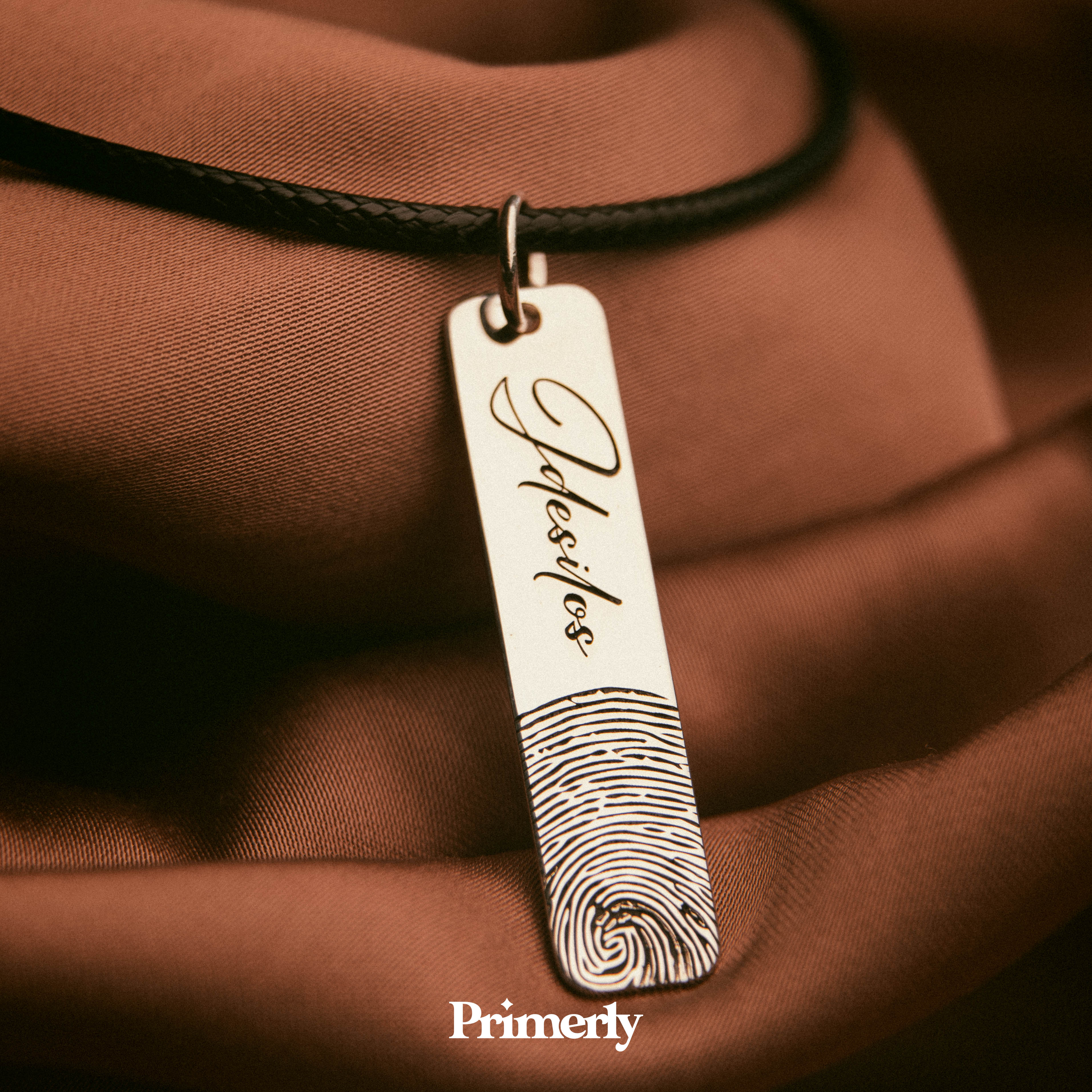 Etiqueta Huella Personalizable Plata .925 Primerly