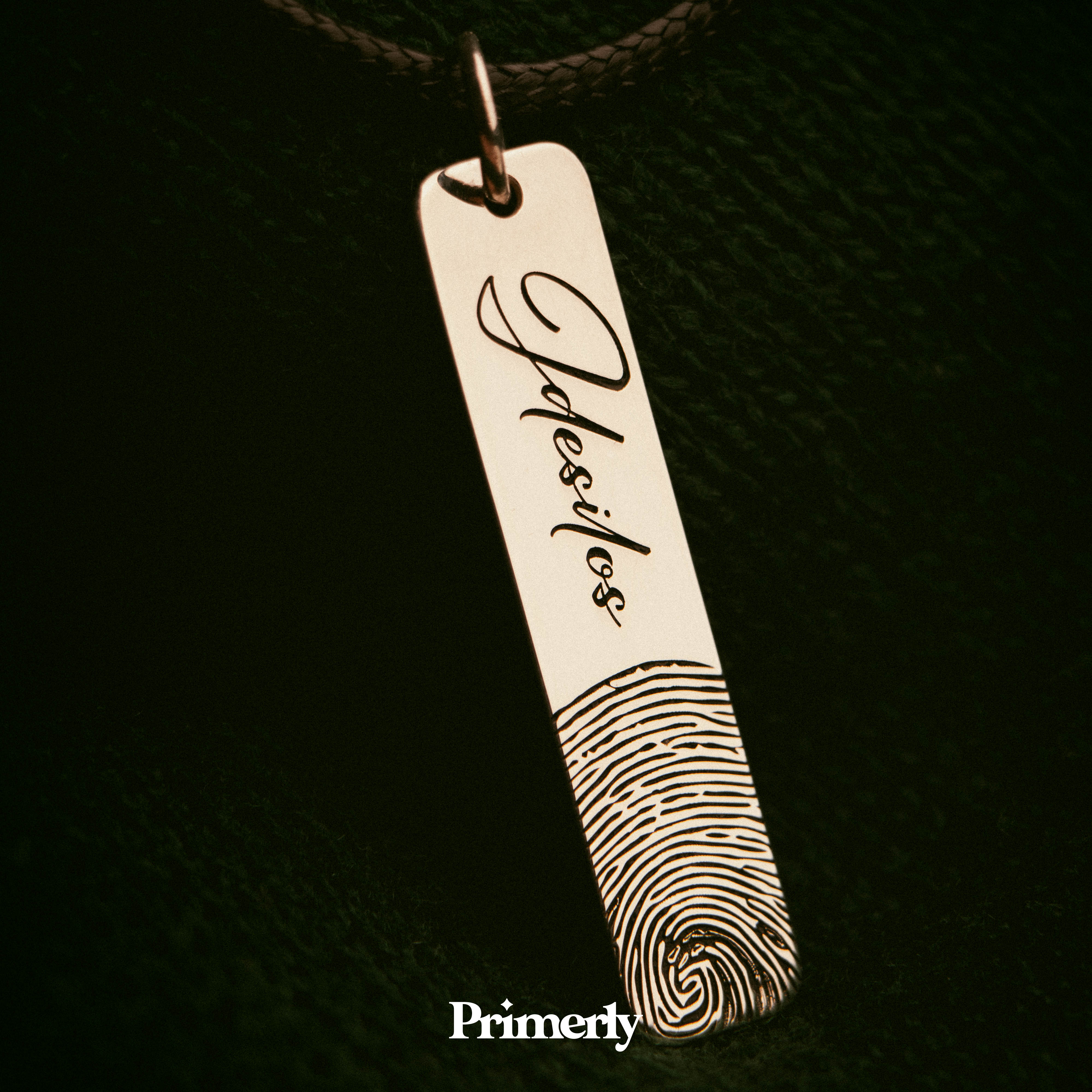 Etiqueta Huella Personalizable Plata .925 Primerly