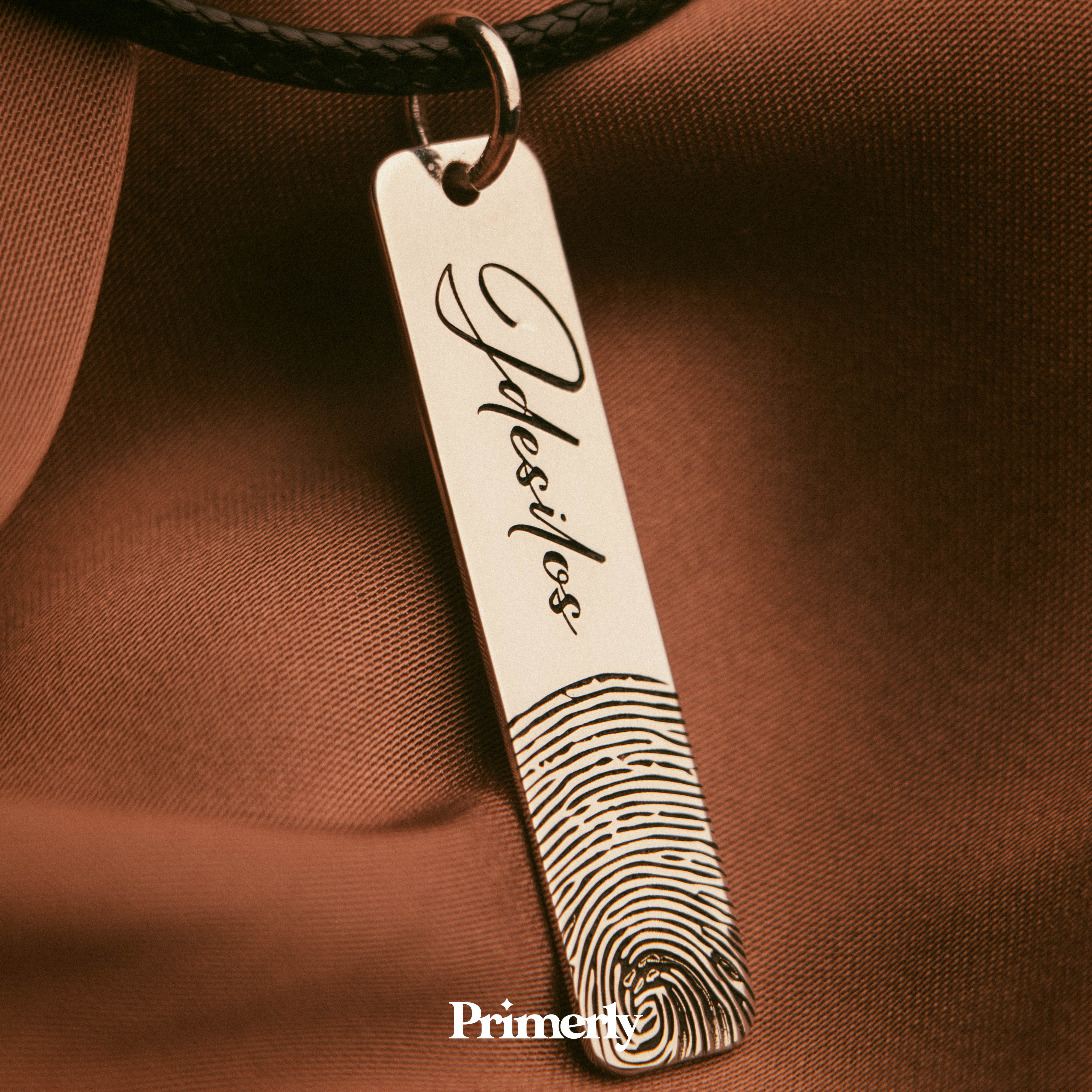 Etiqueta Huella Personalizable Plata .925 Primerly