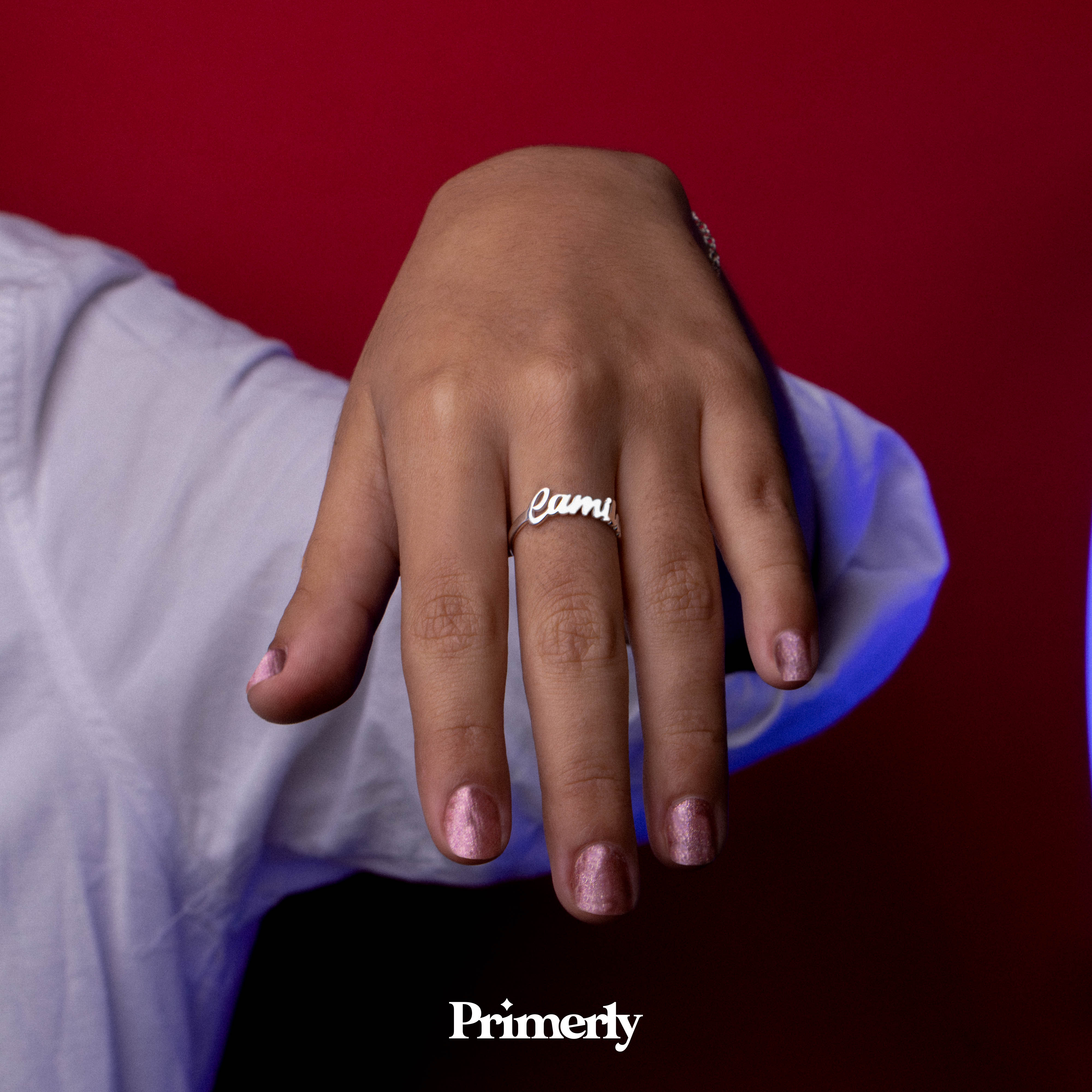 Anillo Classic Personalizable de Plata Primerly