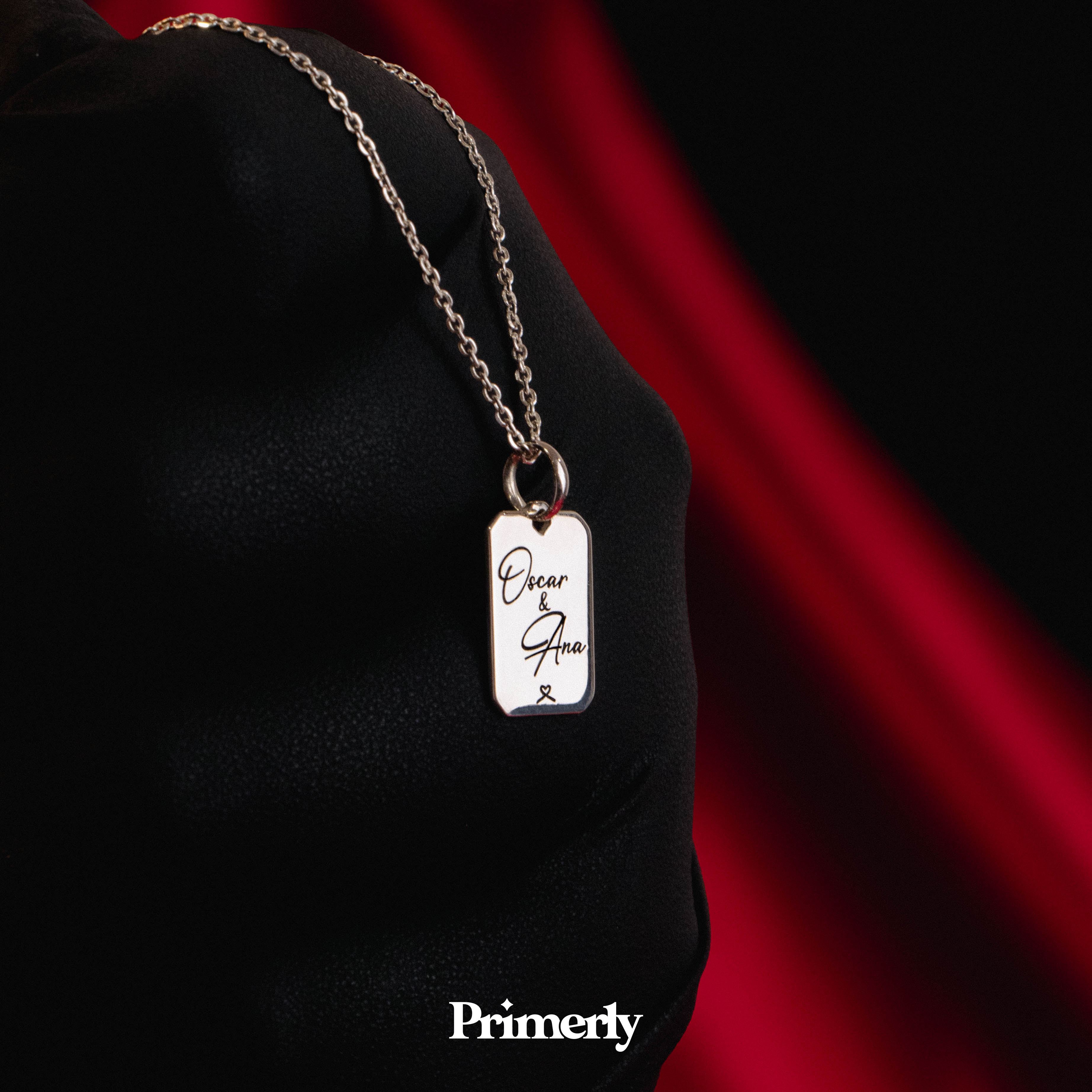 Collar Octa Personalizable Plata .925 Primerly