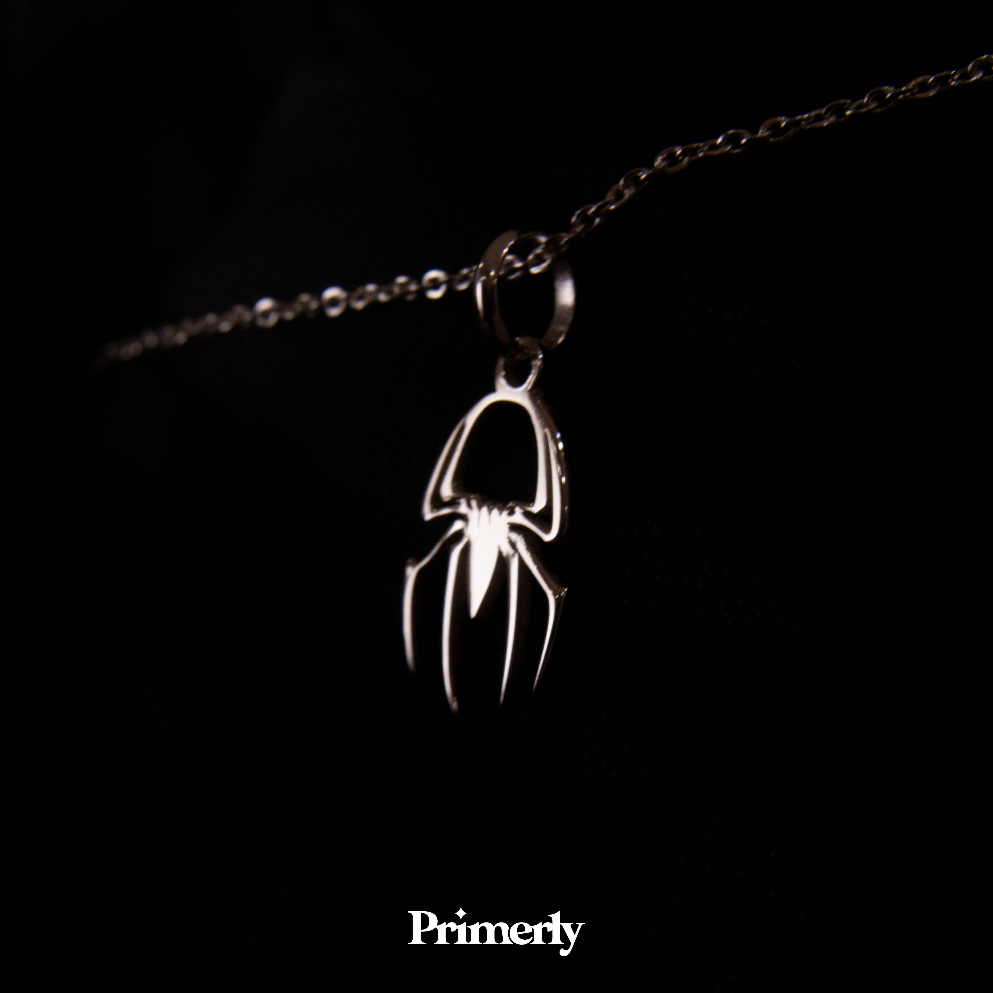Collar Dije Spiderman Mini Minimalista Pequeño Plata .925 Primerly