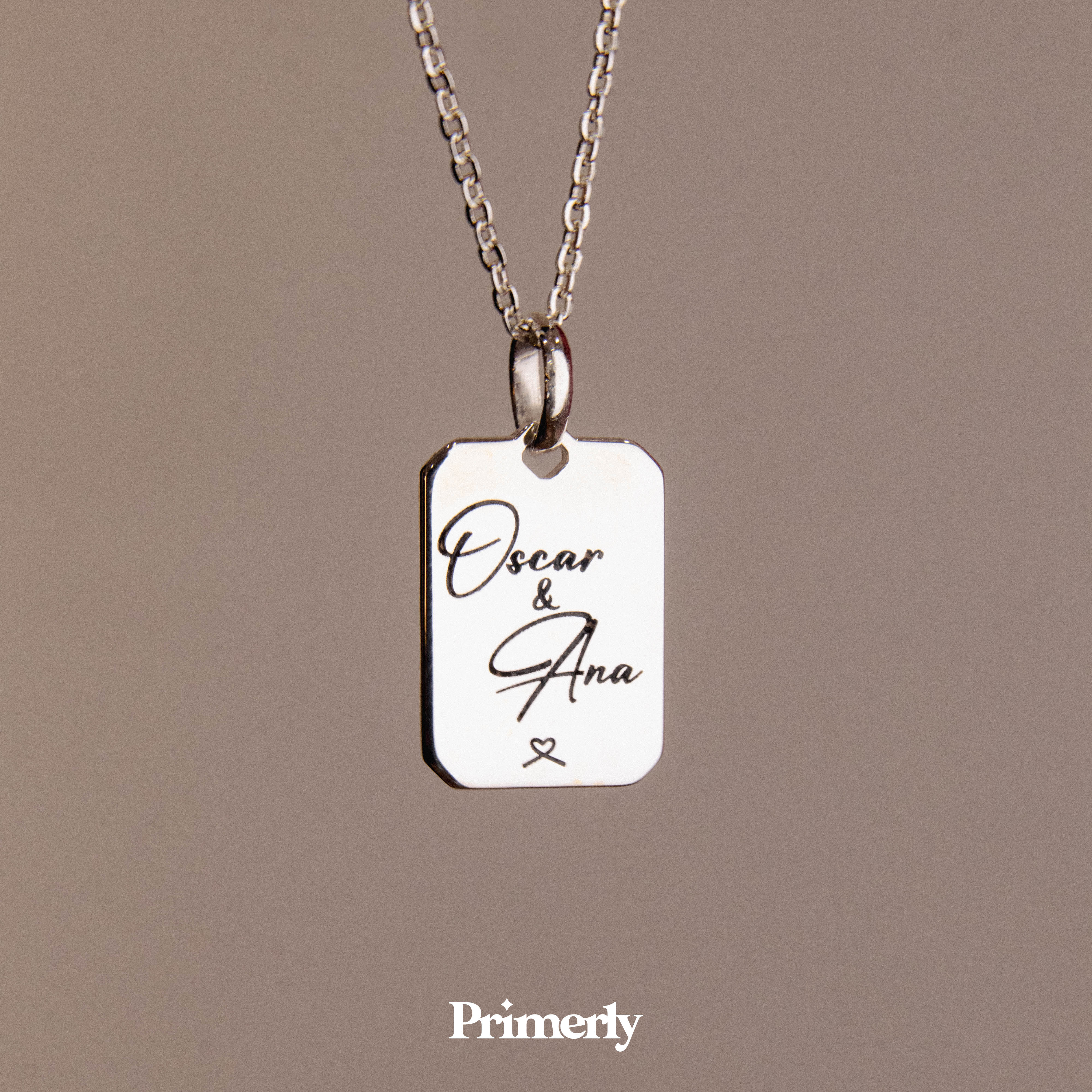 Collar Octa Personalizable Plata .925 Primerly