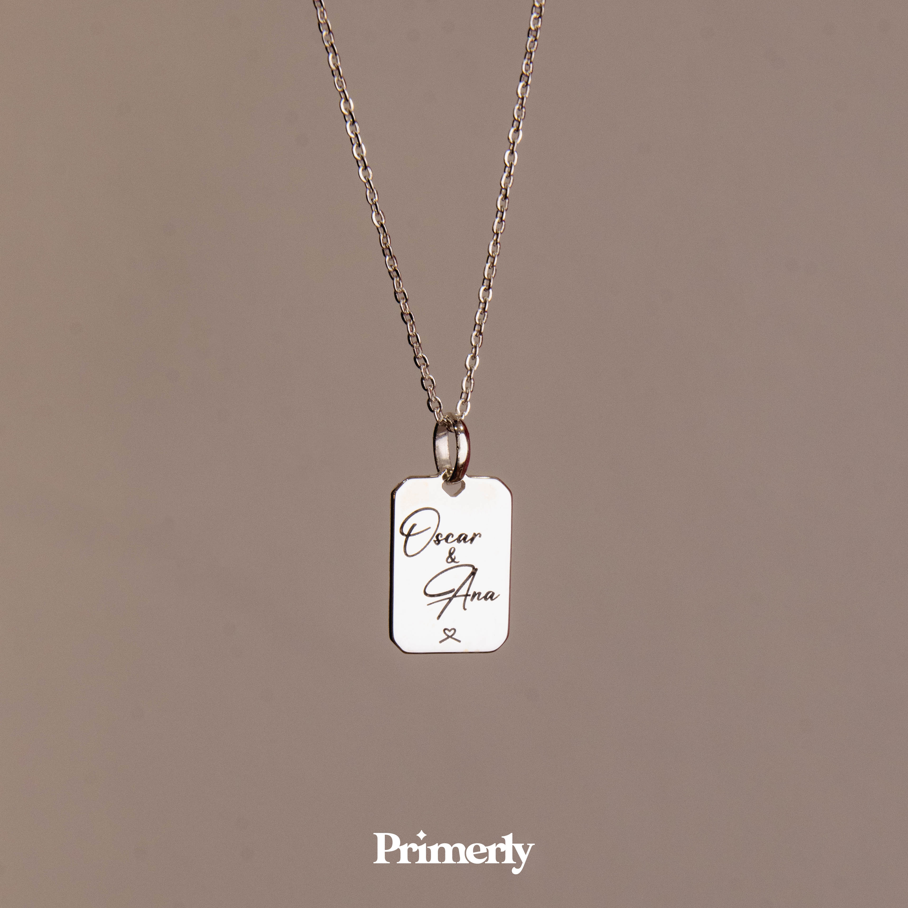 Collar Octa Personalizable Plata .925 Primerly