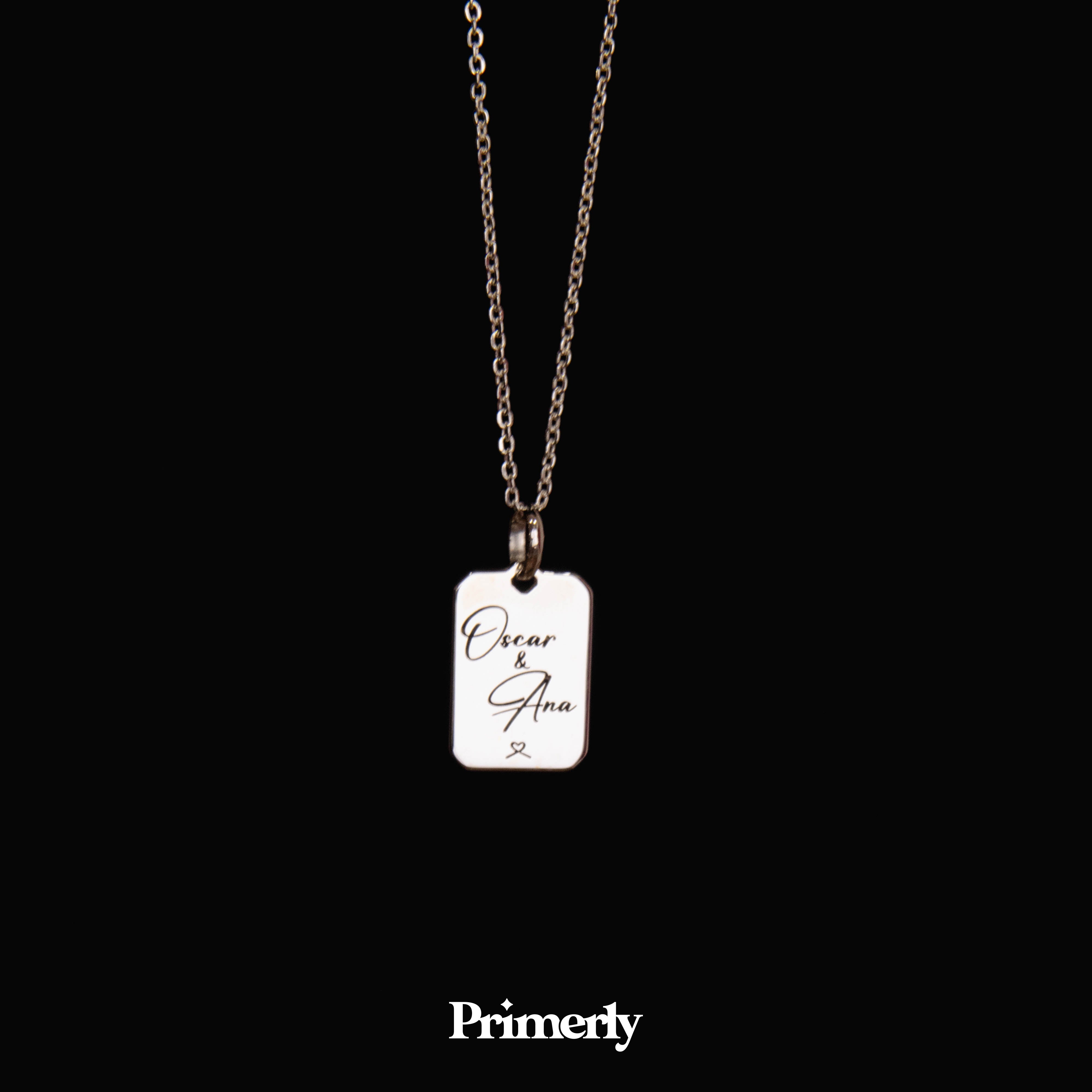 Collar Octa Personalizable Plata .925 Primerly