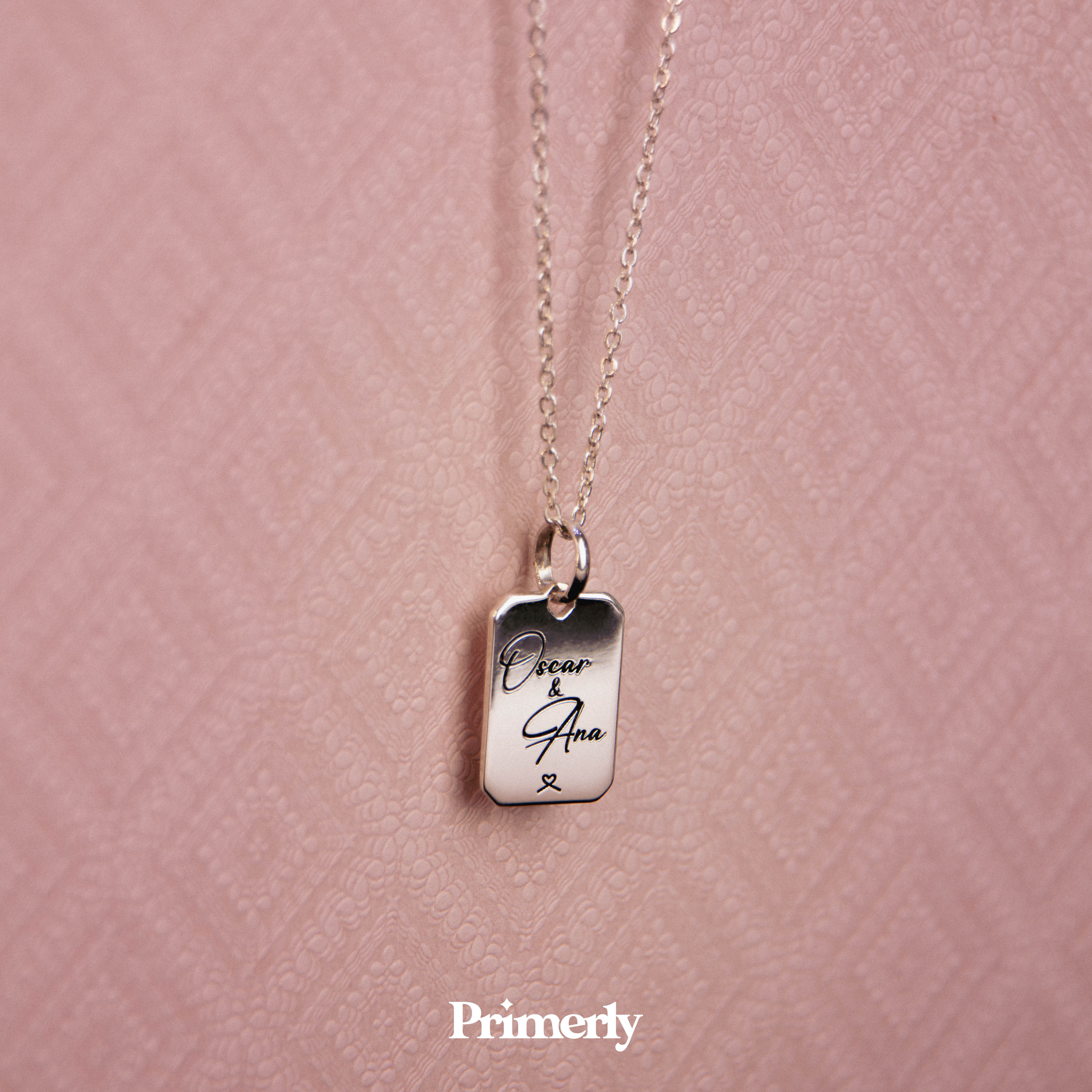 Collar Octa Personalizable Plata .925 Primerly