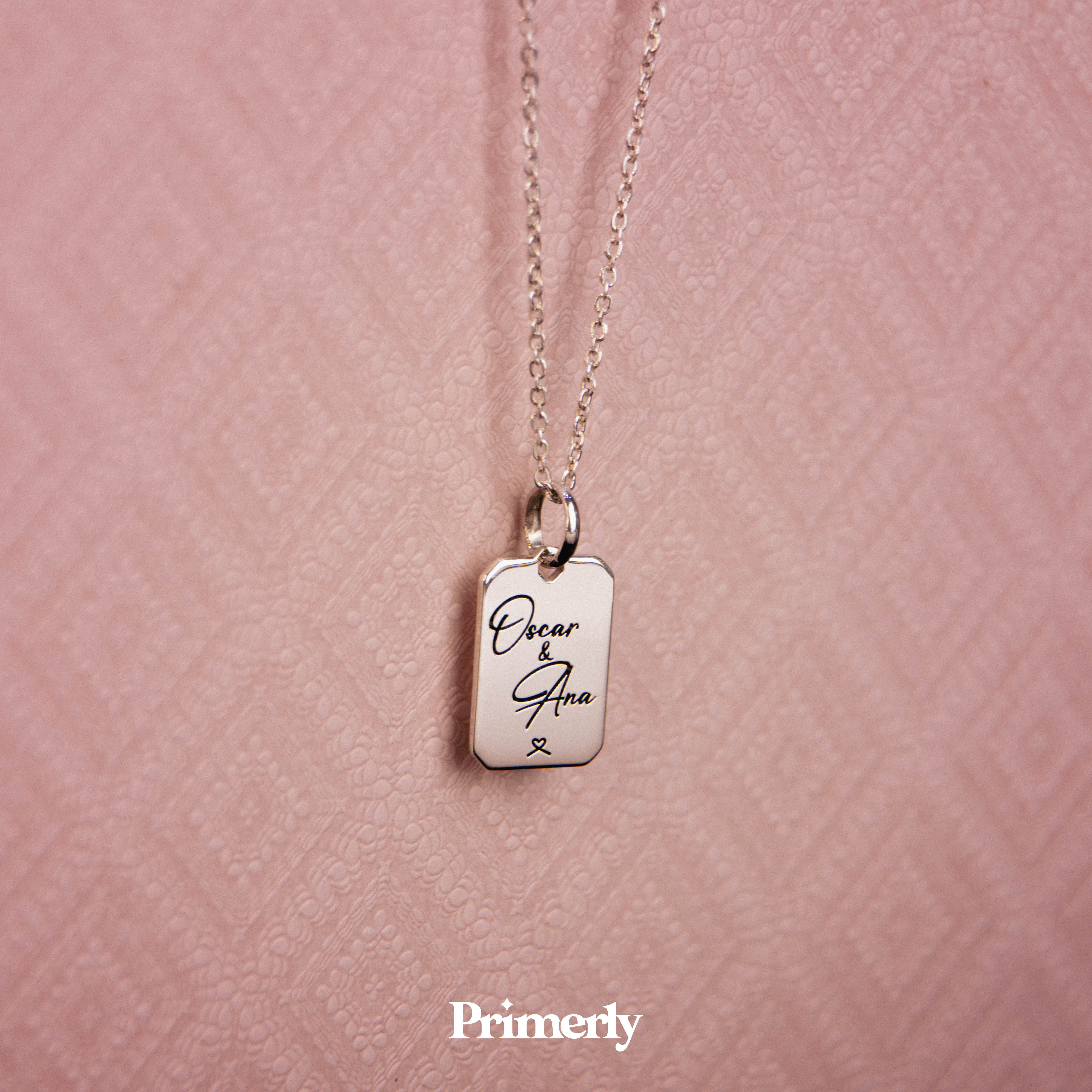 Collar Octa Personalizable Plata .925 Primerly