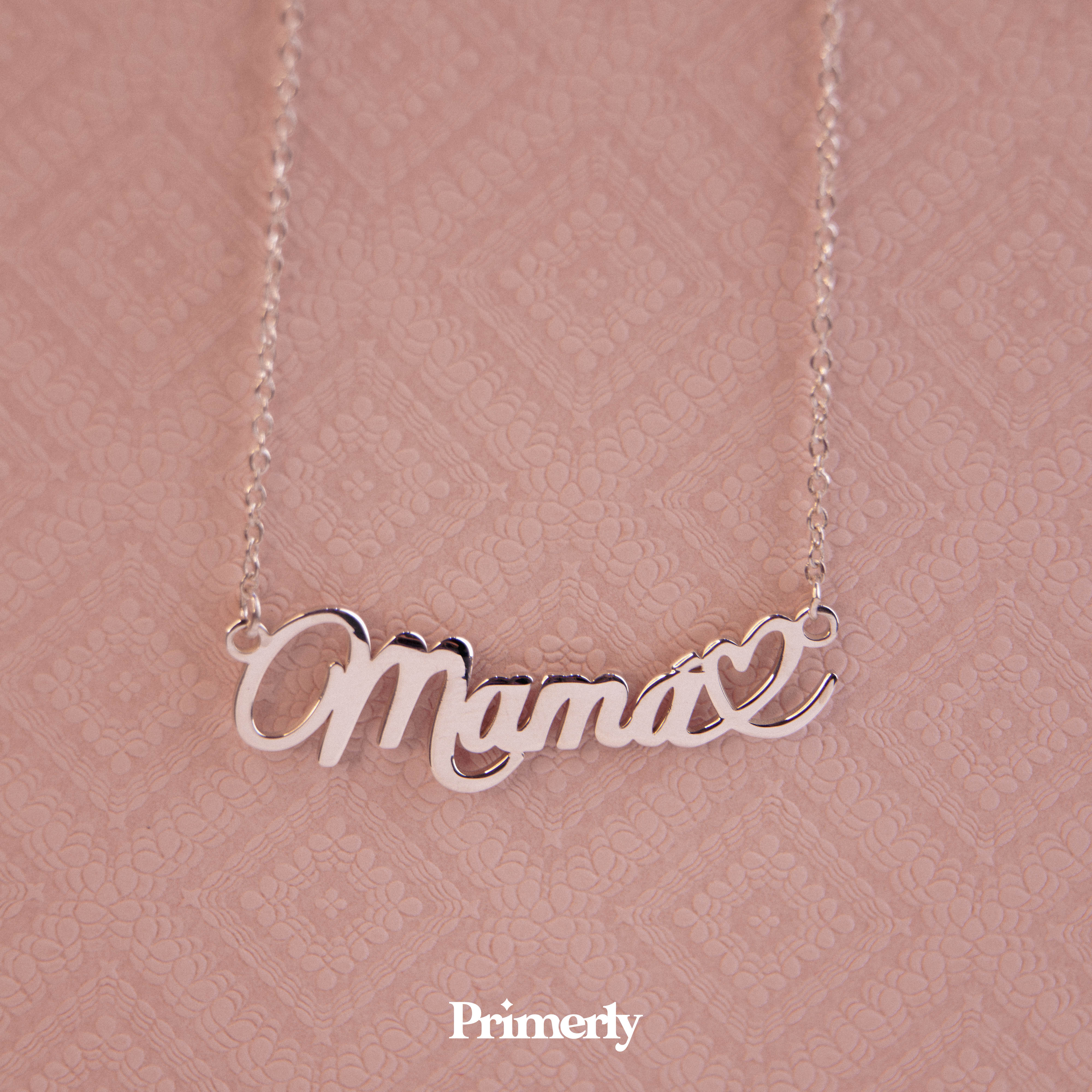 Collar Mamá Love Plata .925