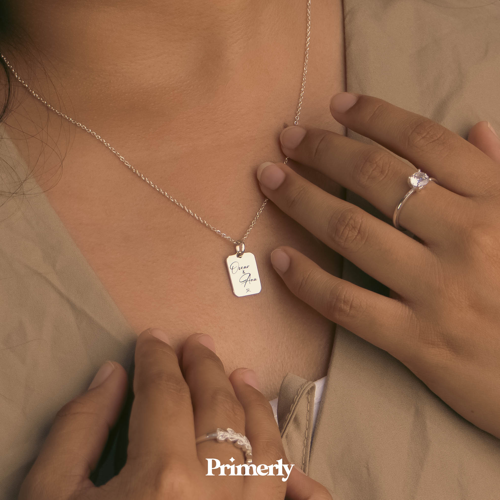 Collar Octa Personalizable Plata .925 Primerly