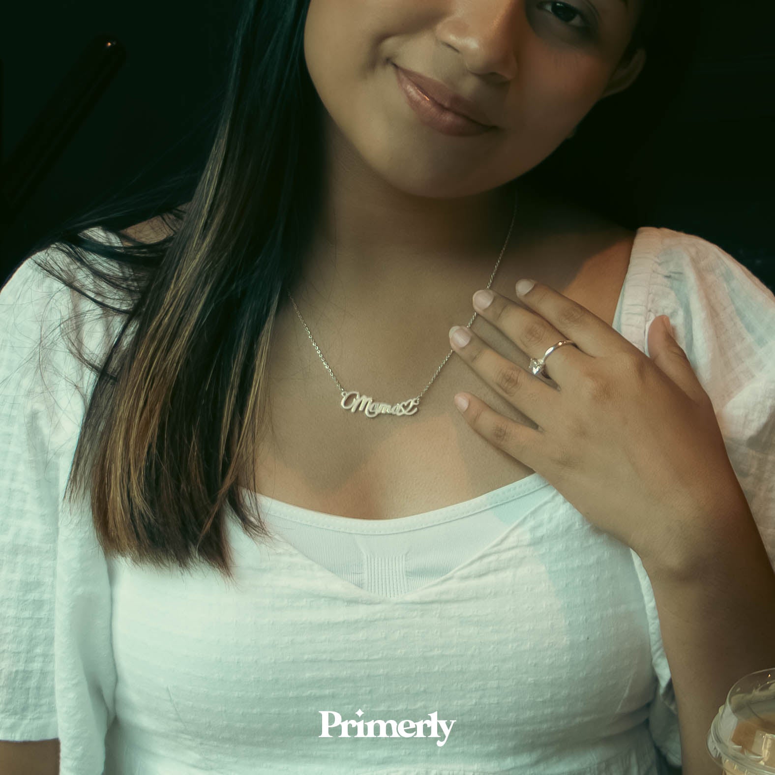 Dije Mamá Corazón Cadena Plata .925