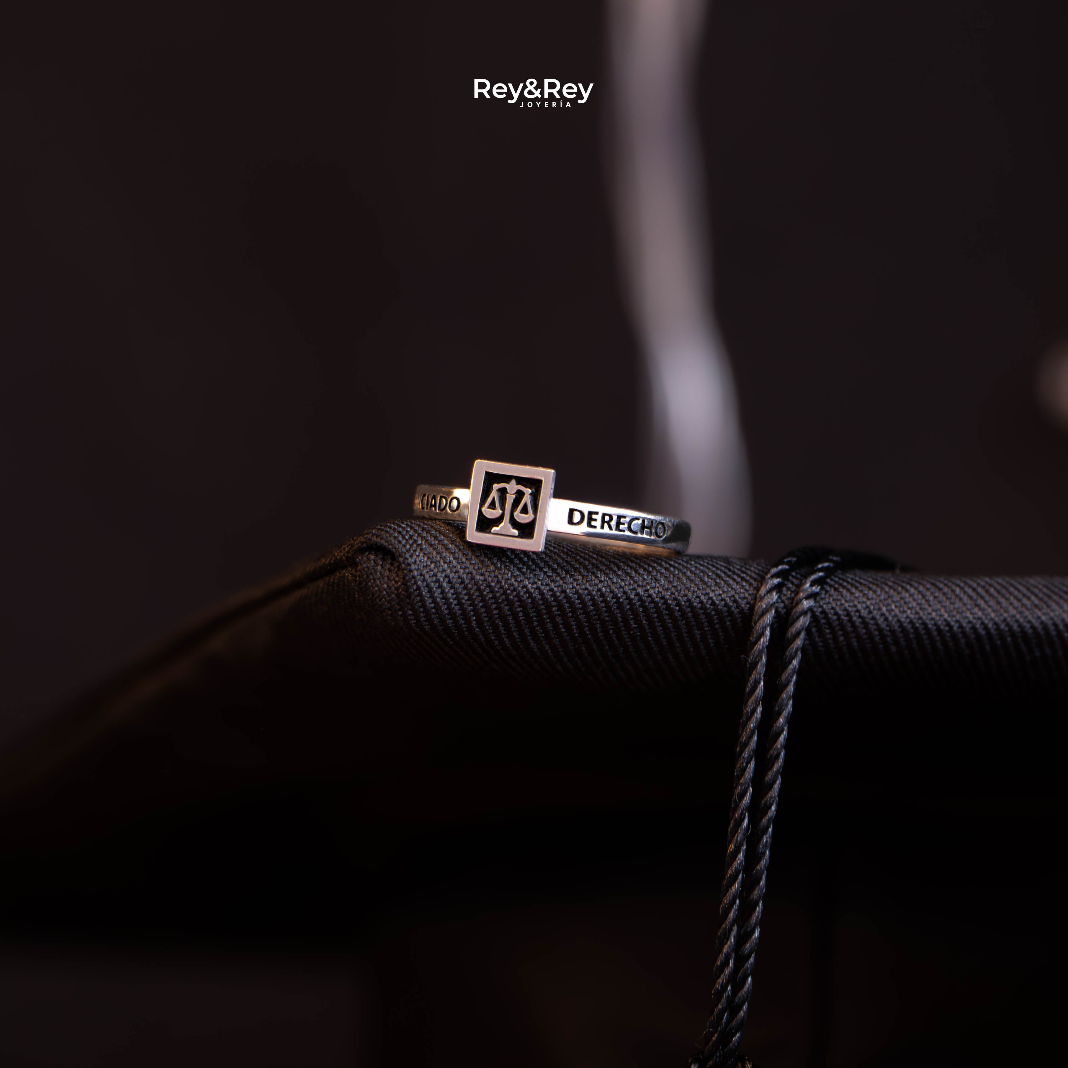 Anillo Graduación Square Plata .925