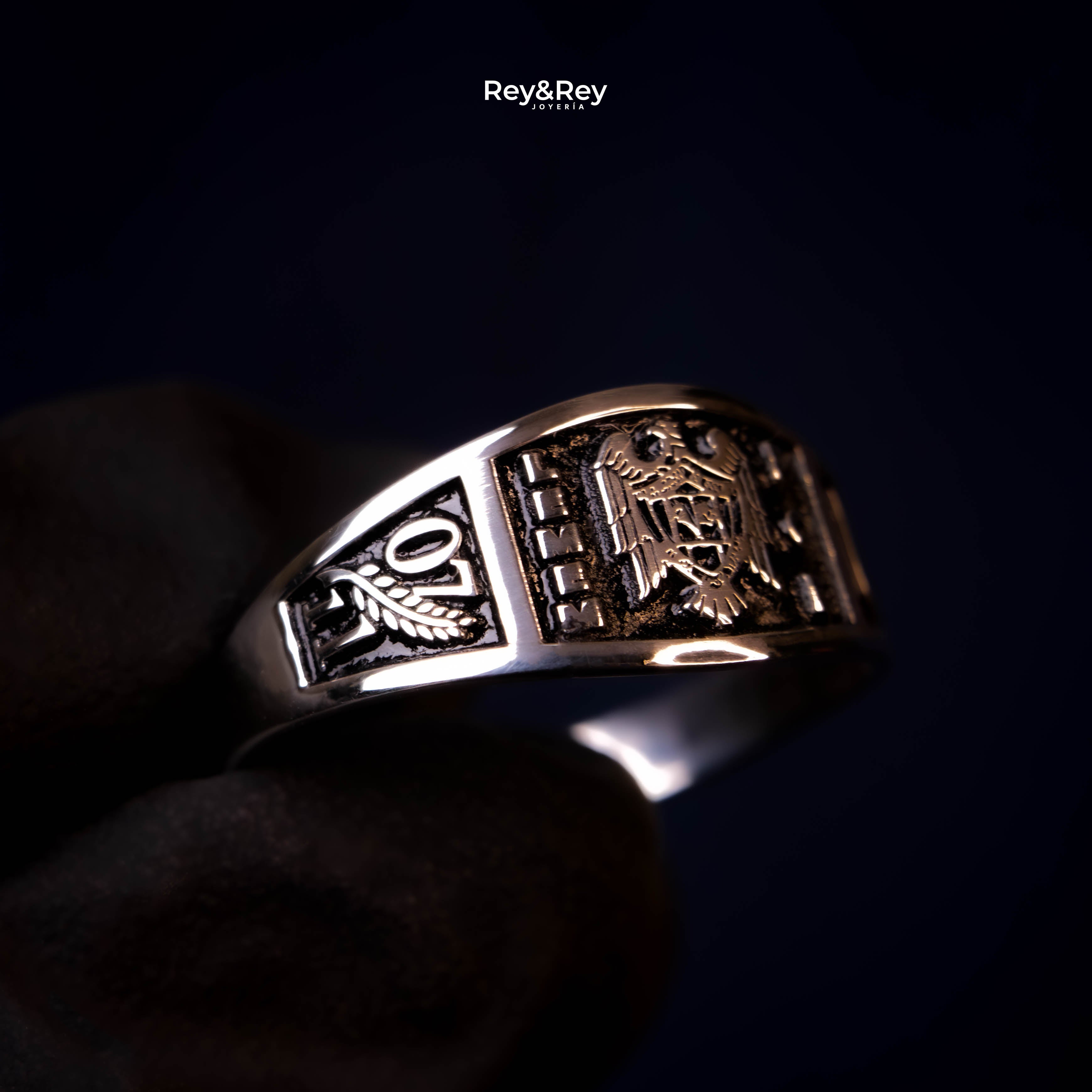 Anillo Belt Graduación Logos Licenciatura en Plata