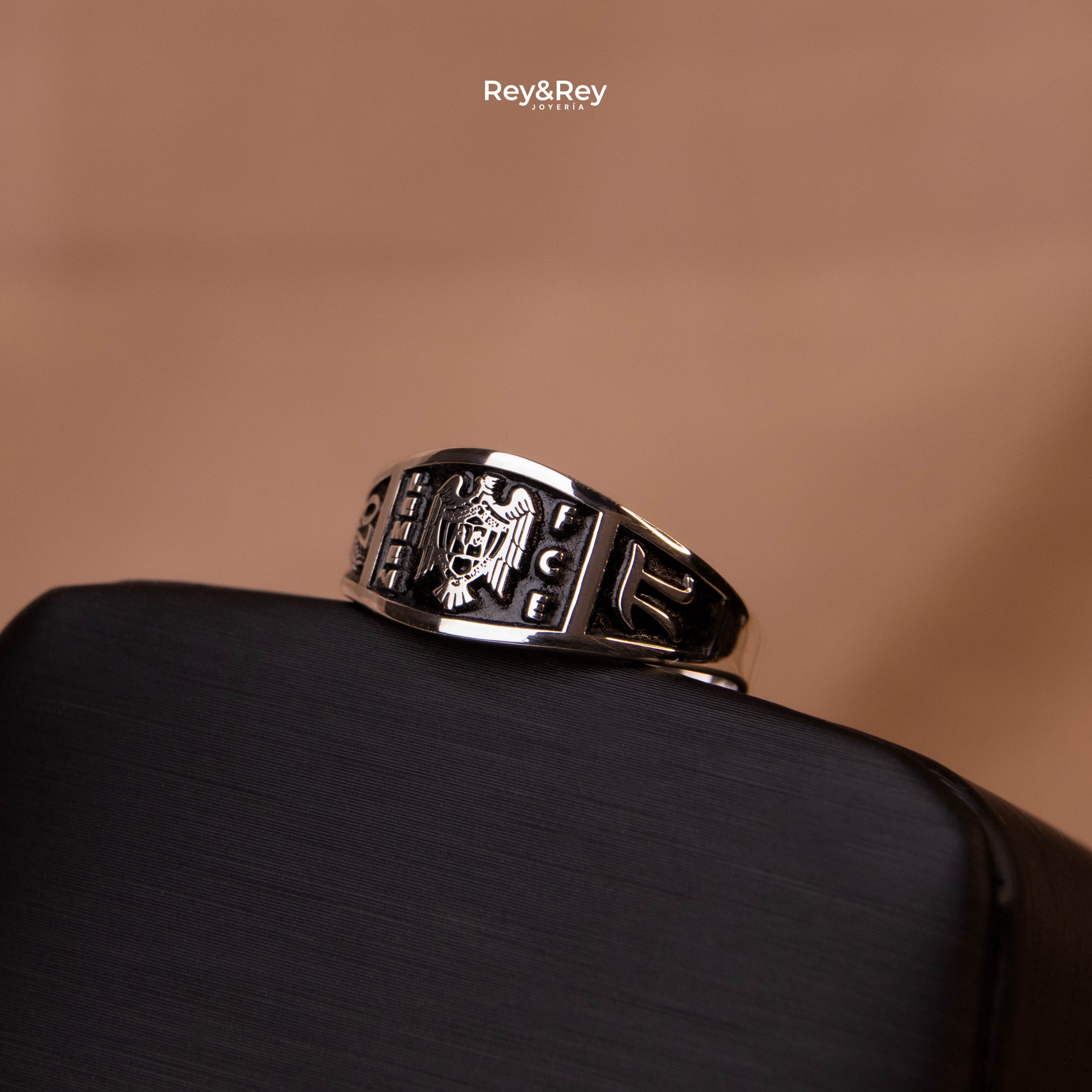 Anillo Belt Graduación Logos Licenciatura en Plata