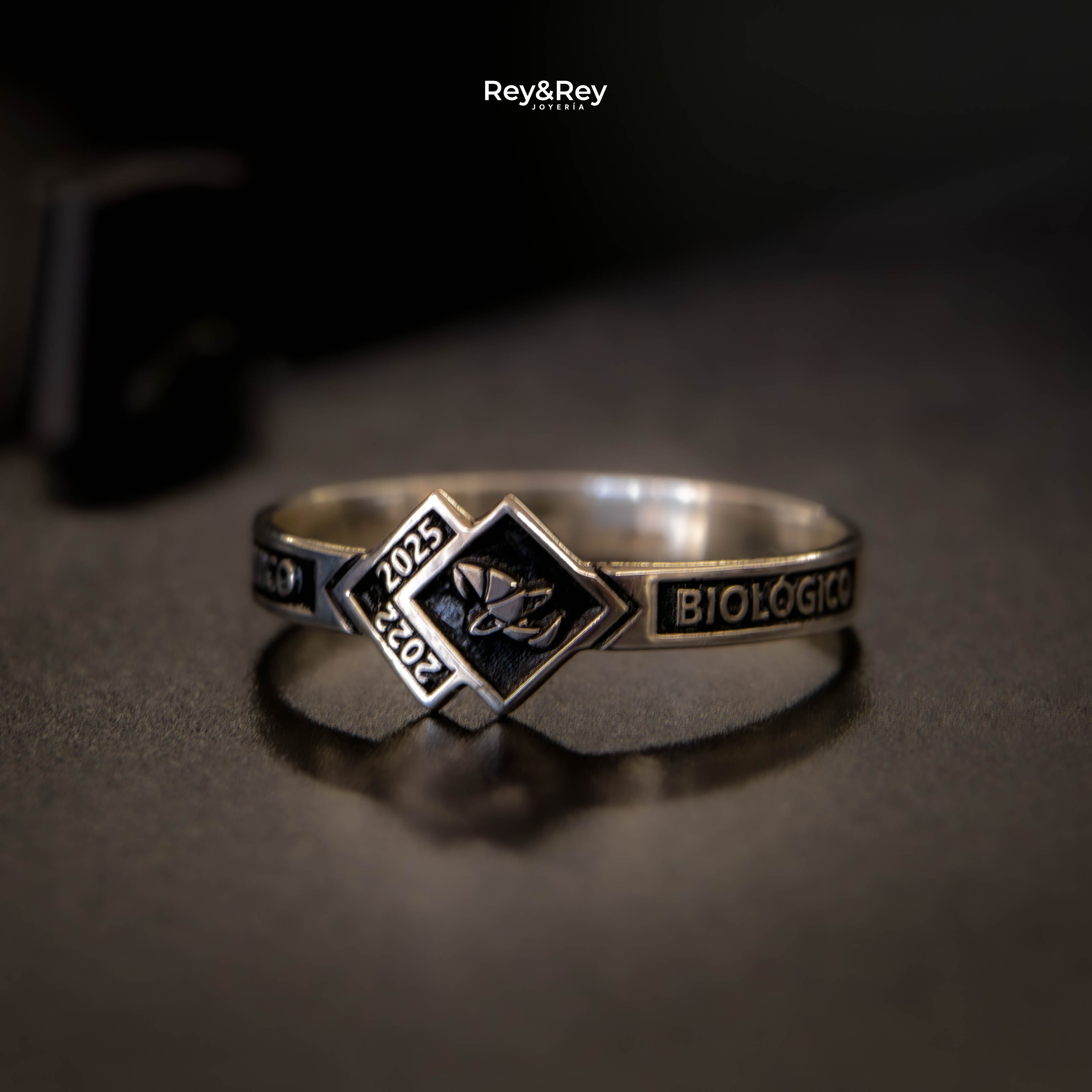 Anillo Skalon Graduación Logos Licenciatura en Plata
