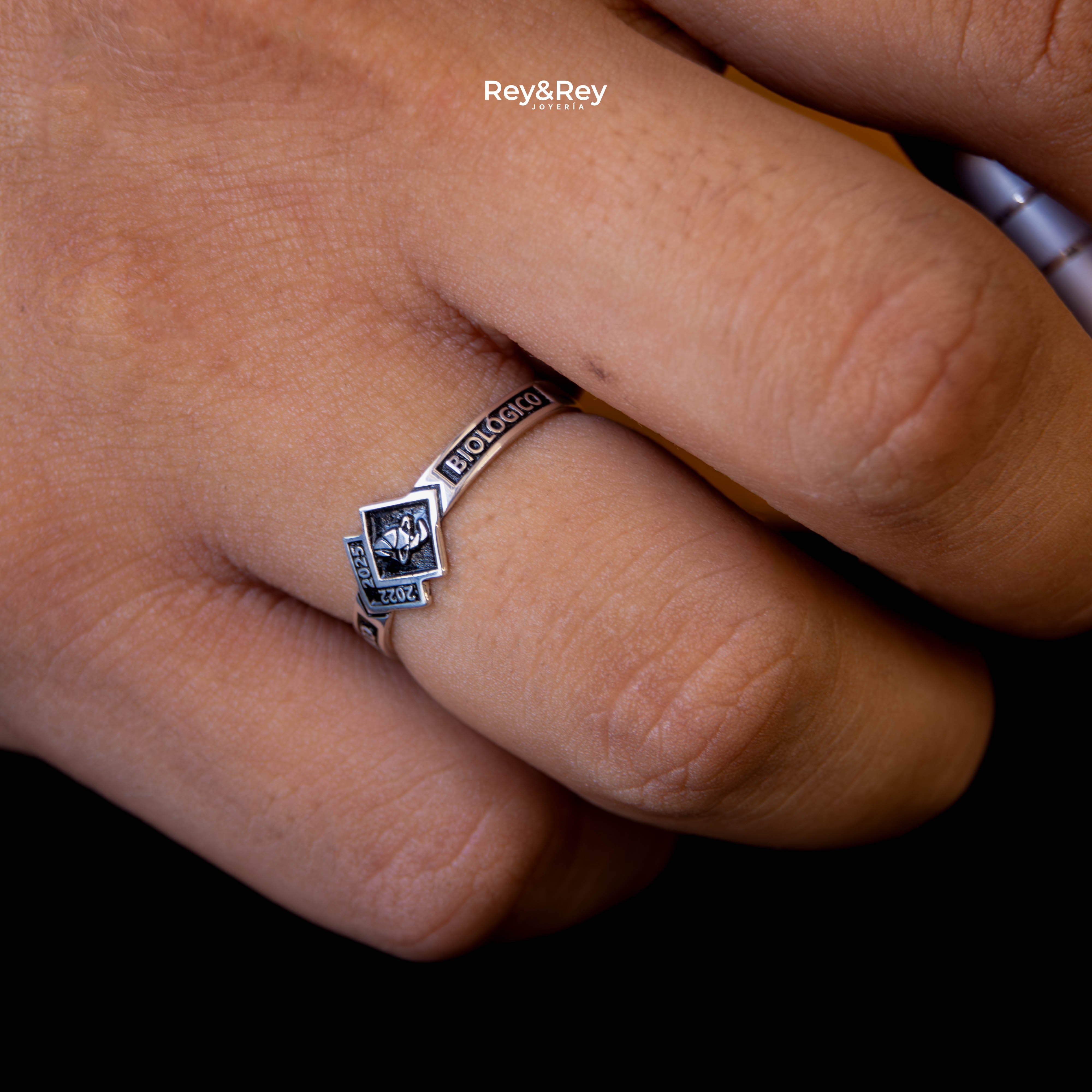 Anillo Skalon Graduación Logos Licenciatura en Plata