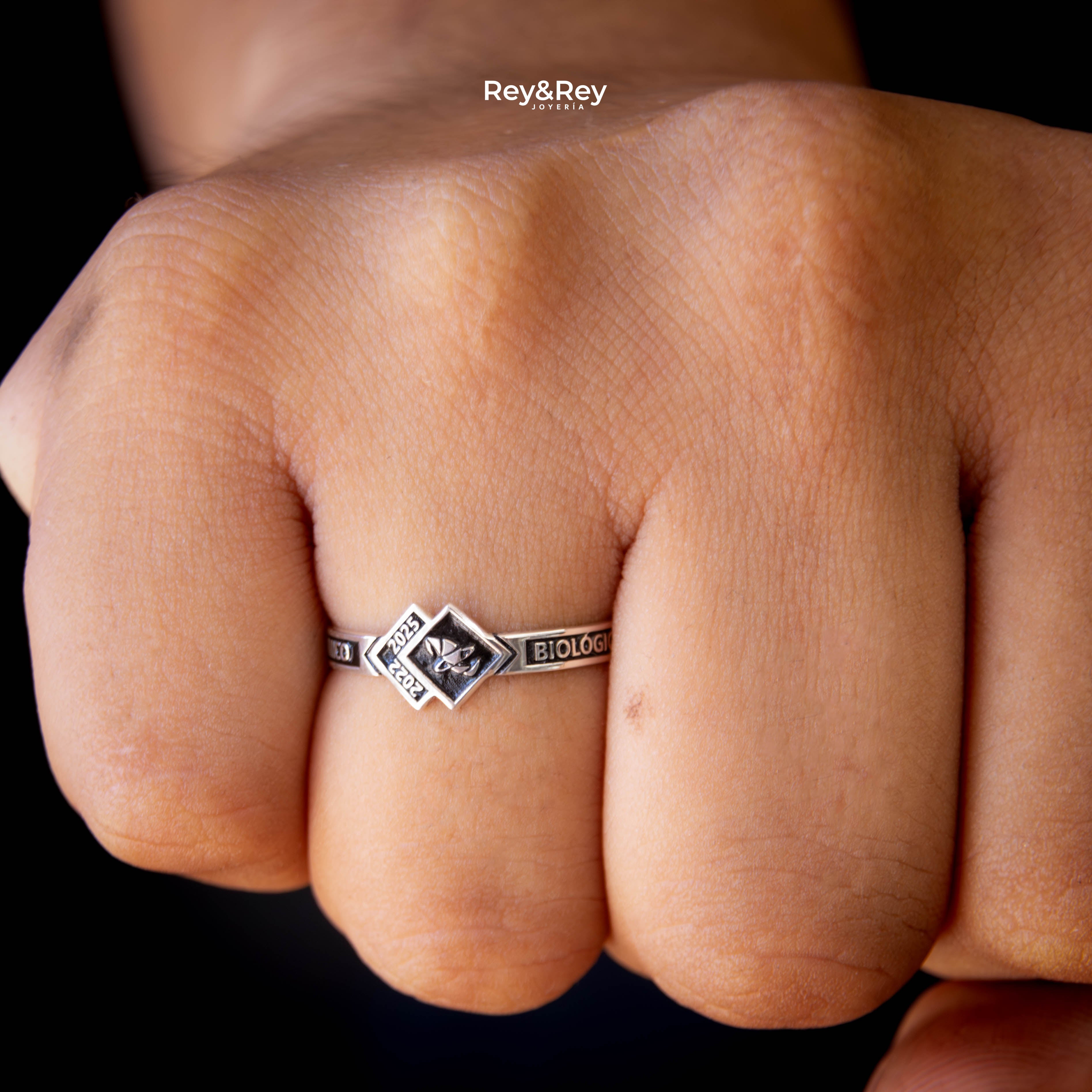 Anillo Skalon Graduación Logos Licenciatura en Plata
