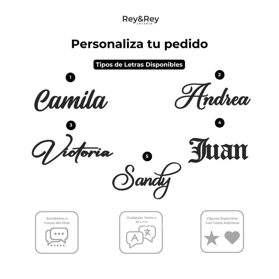 Dije Classic Personalizable oro 10k Primerly