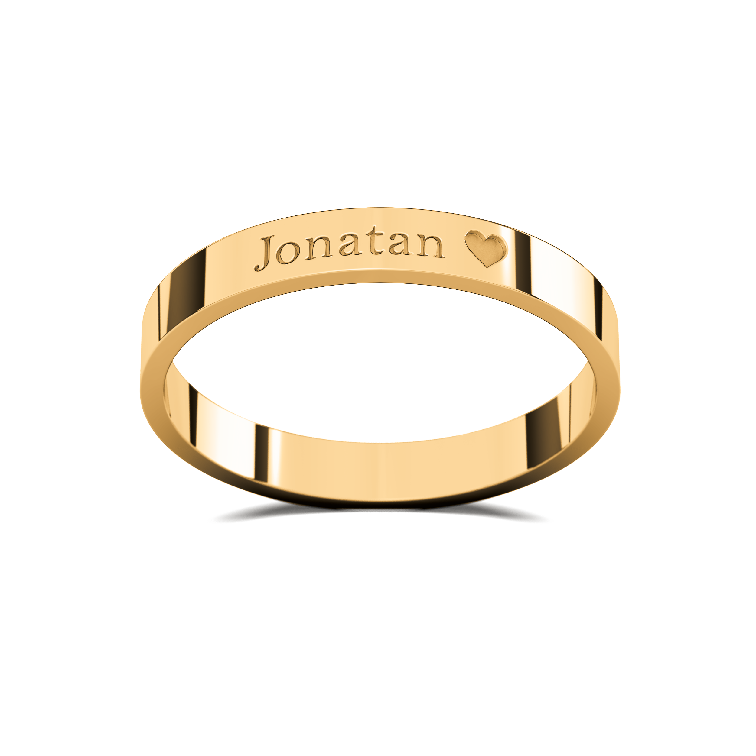 Anillo Compromiso Promesa Flat S Name Oro 10k