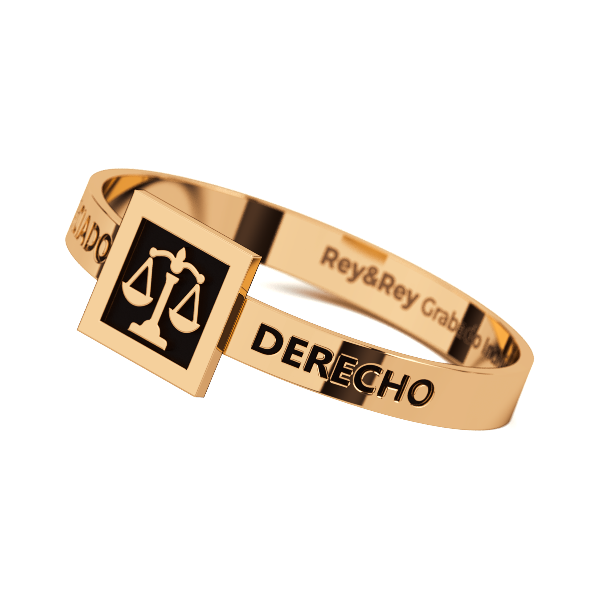 Anillo Graduación Square Oro 10k