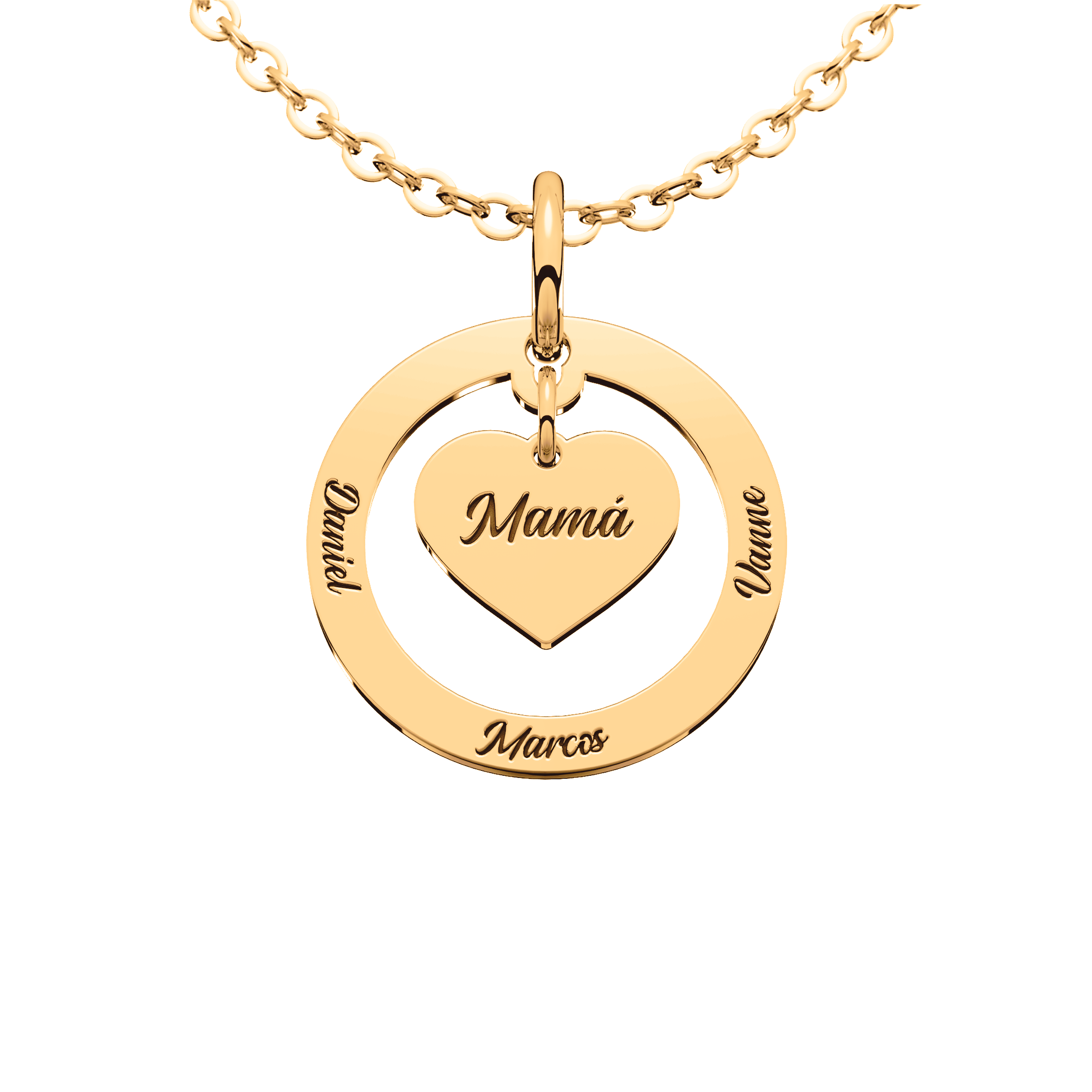 Collar Loop Personalizable Oro 10k Primerly