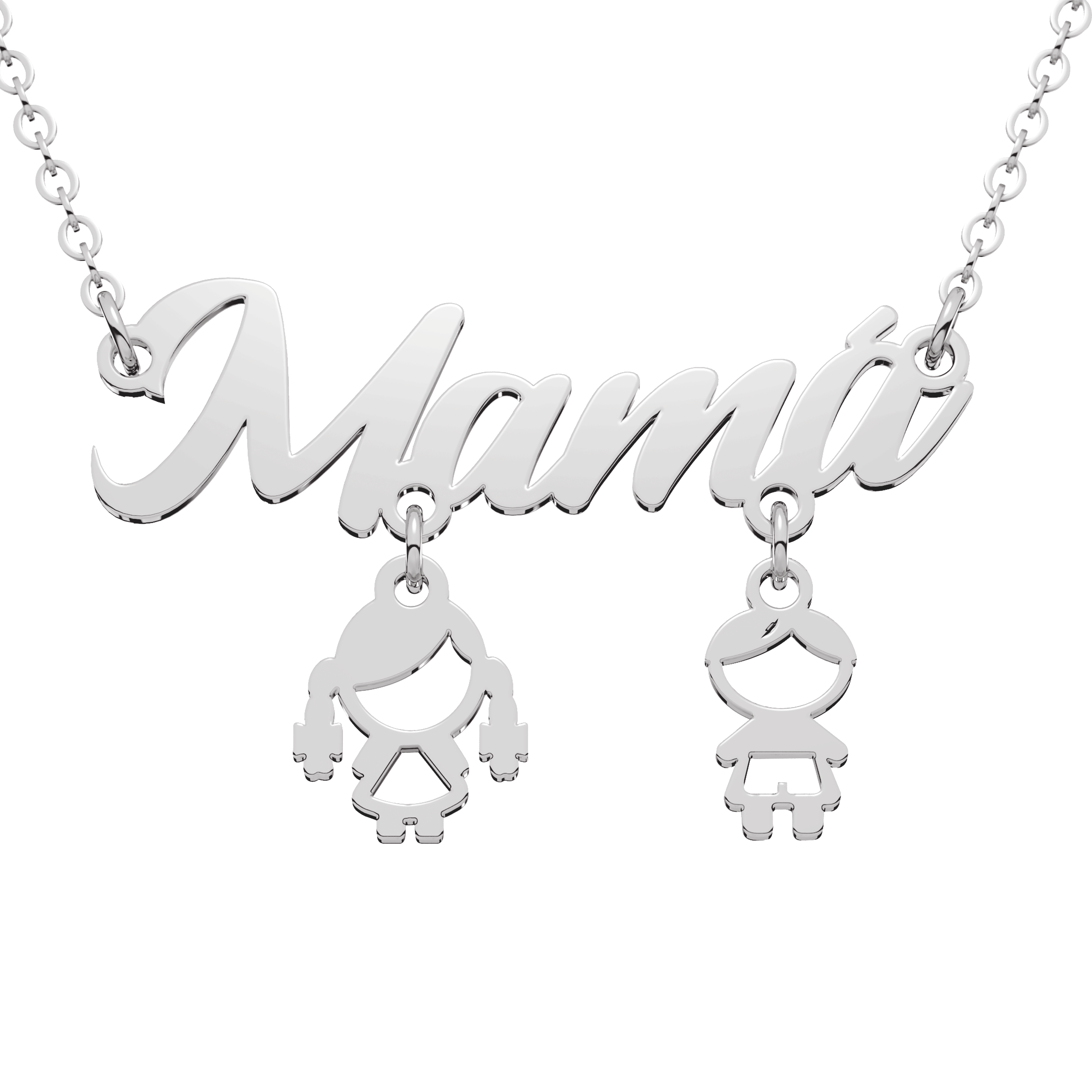 Collar Mama Niños Personalizable Plata .925 Primerly