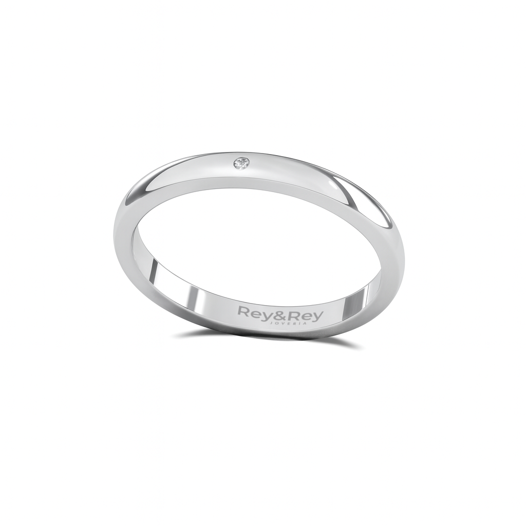 Anillo Matrimonial Palomas S Plata .925