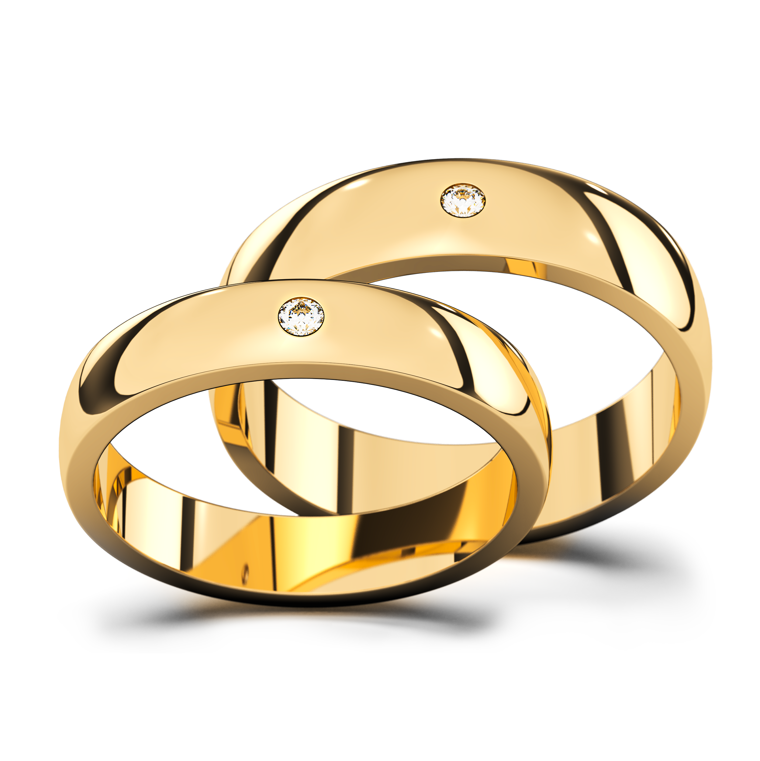 Anillos Matrimoniales Paloma X de Oro 10k