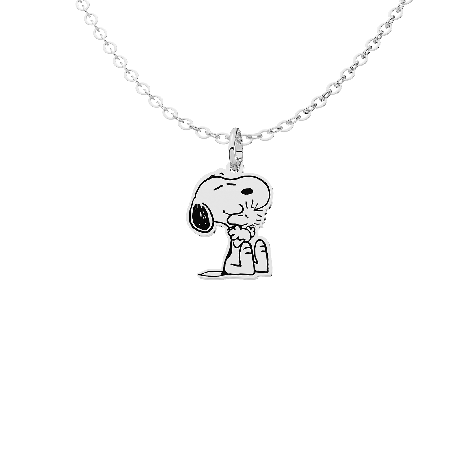 Collar Snoopy Grande Plata .925 Primerly