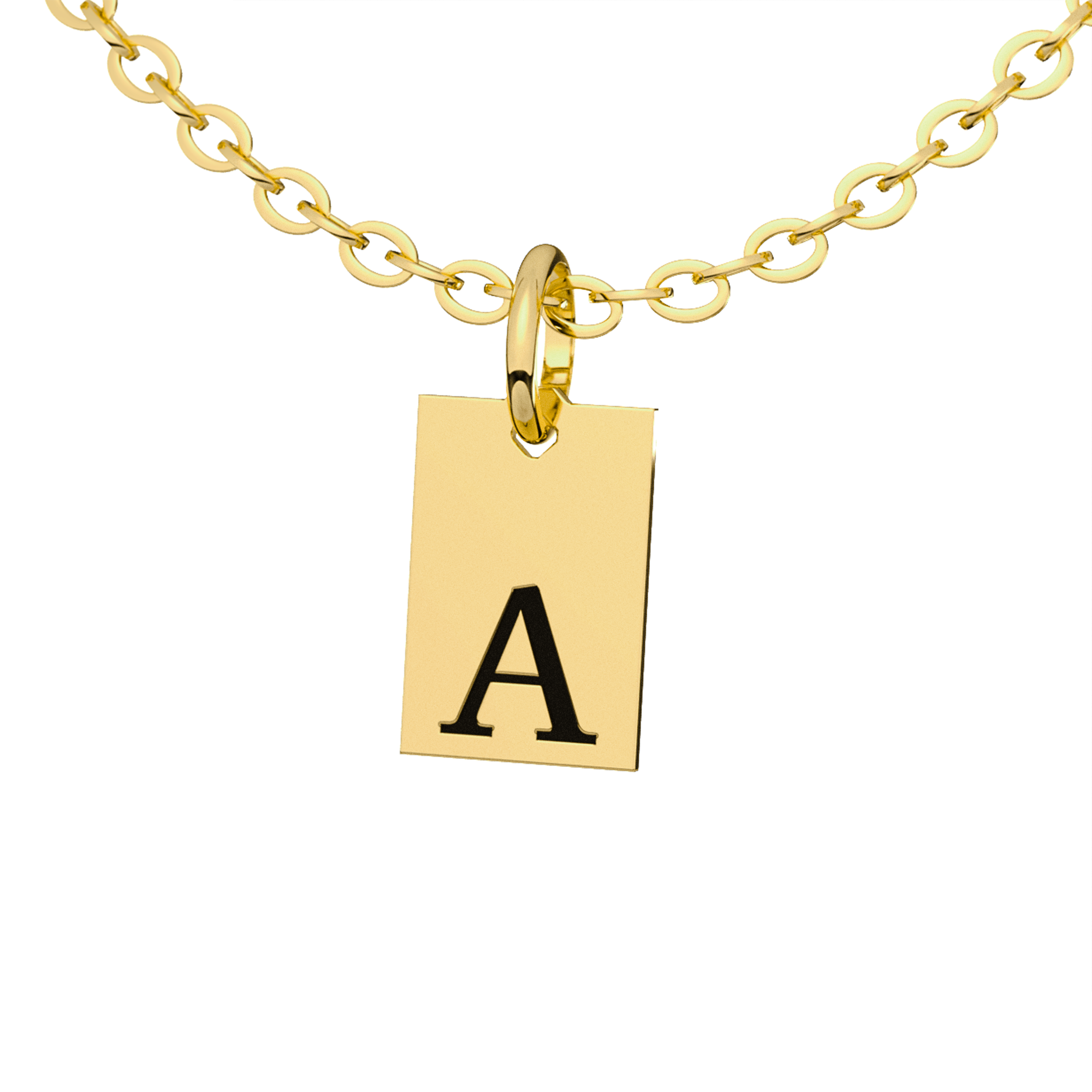 Collar Rec Inicial Personalizable Oro 10k Primerly