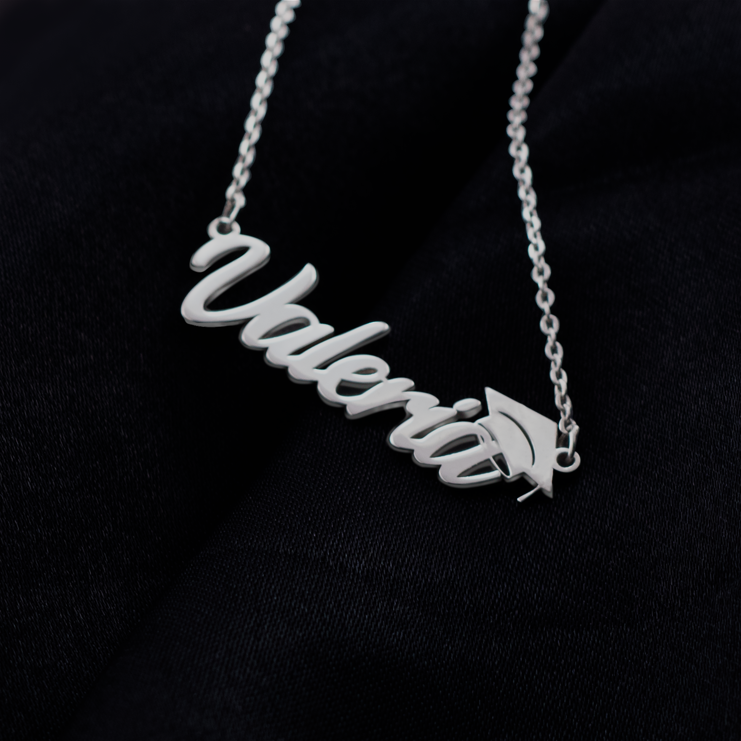 Collar Birrete Graduación Personalizable Plata .925 Primerly