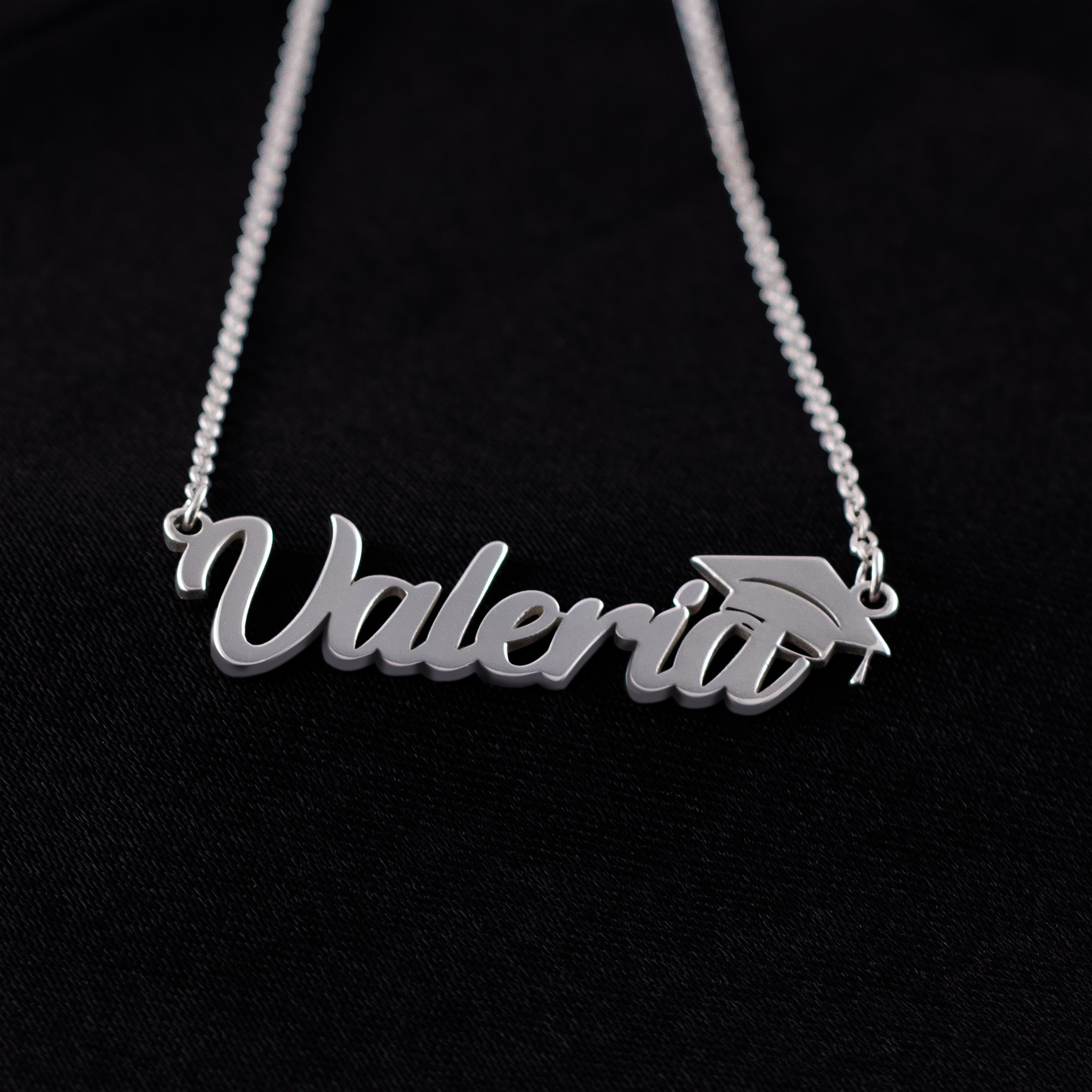 Collar Birrete Graduación Personalizable Plata .925 Primerly