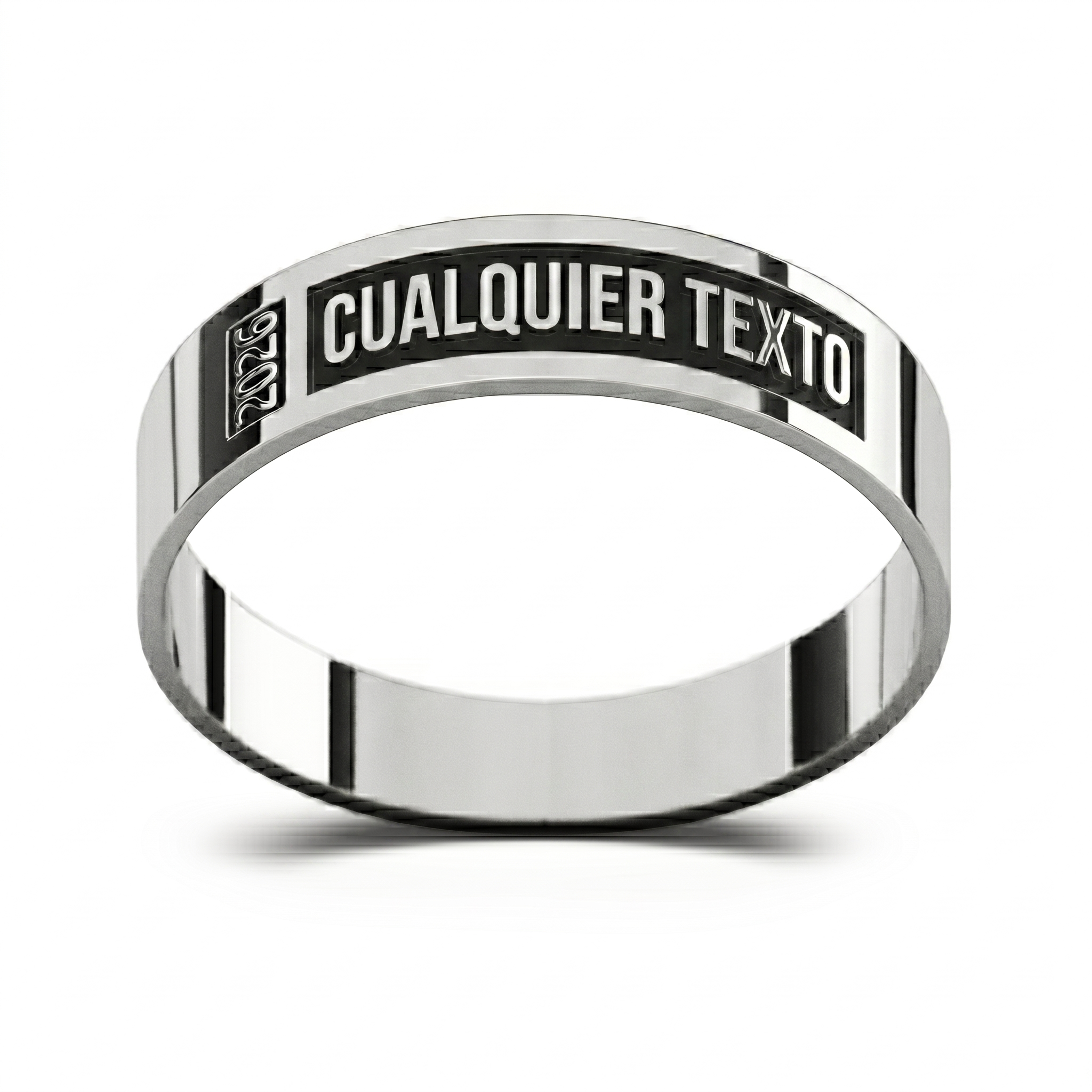 Anillo Graduación Pleno Plata