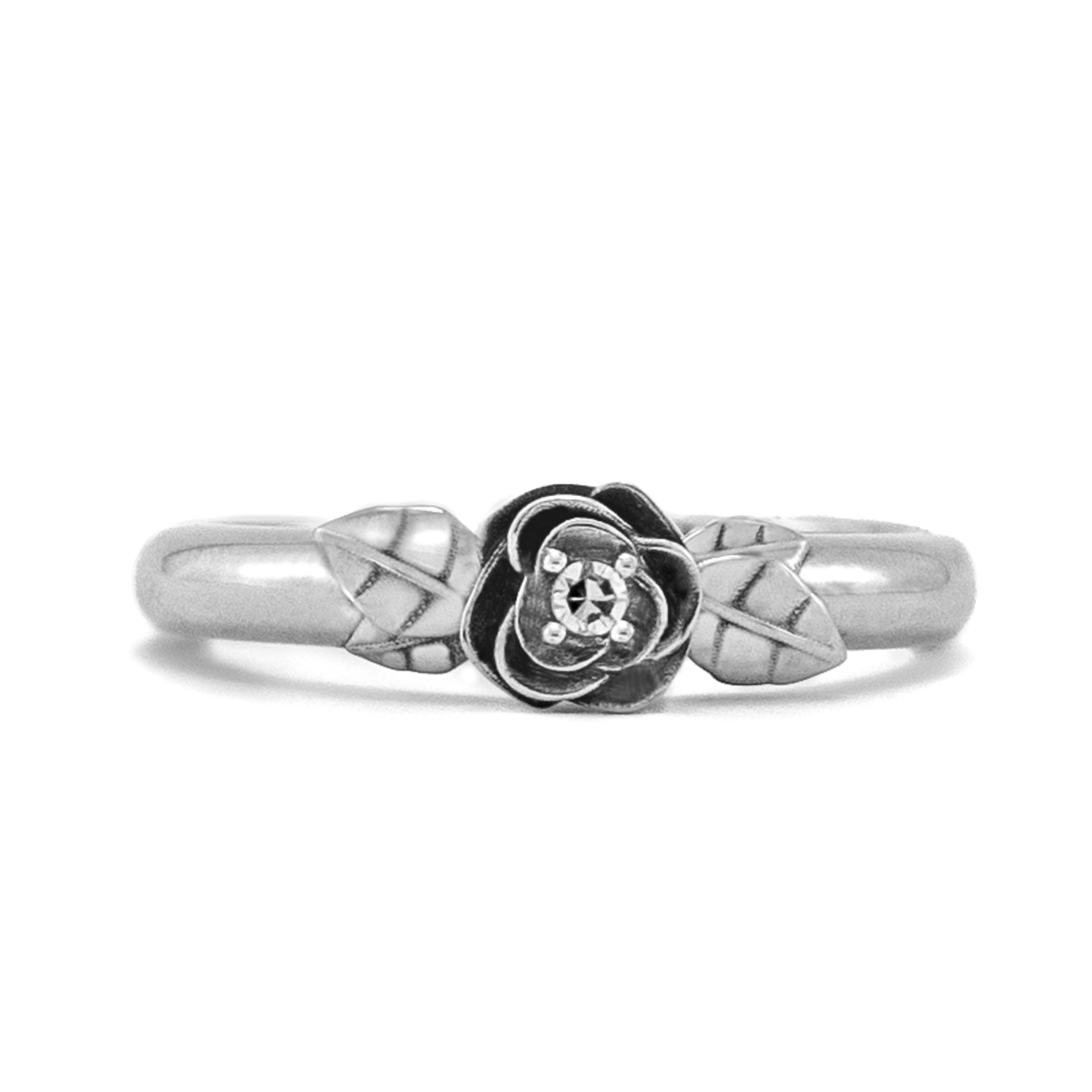 Anillo Compromiso Promesa Rosa de Plata