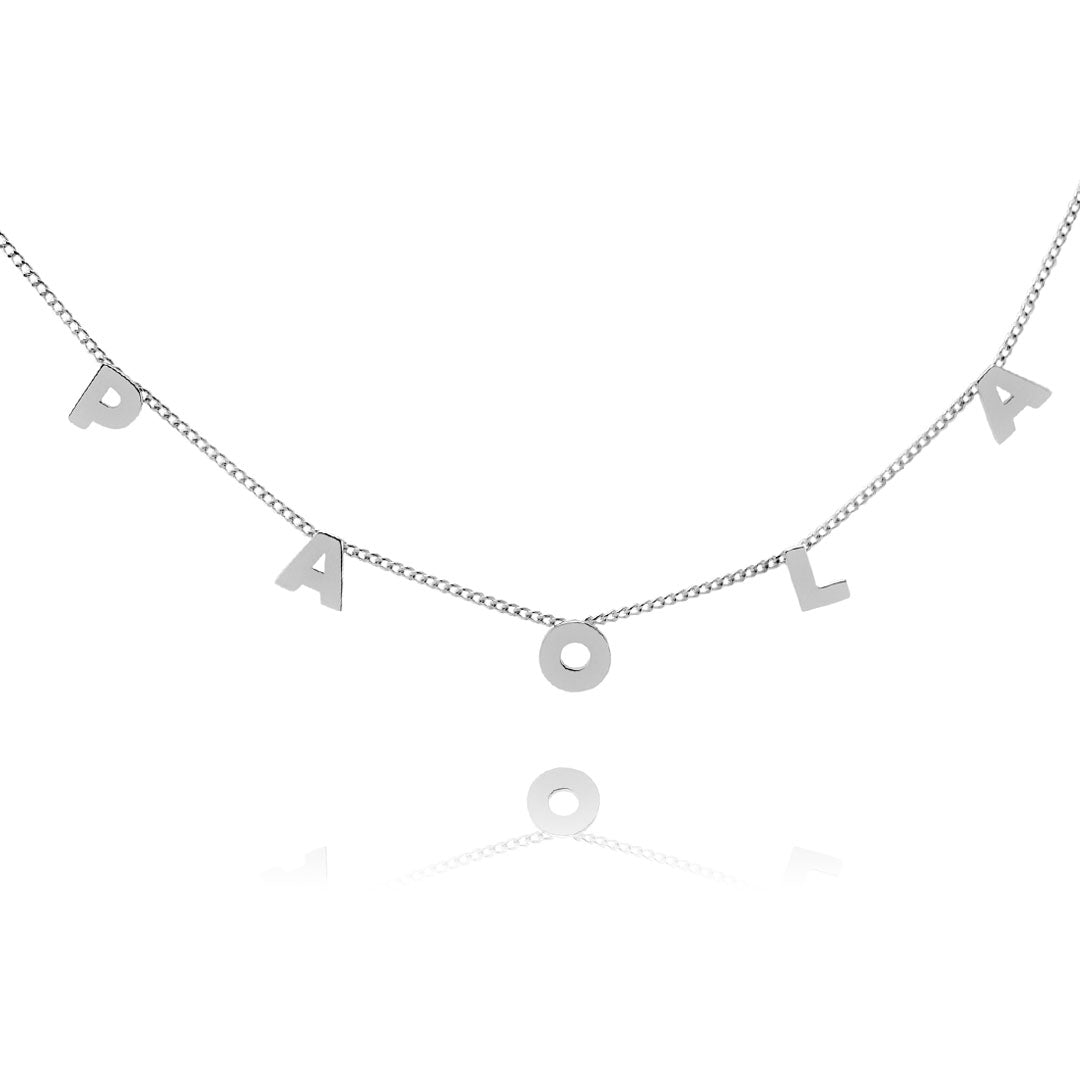 Cadena Letras Personalizable Plata .925 Primerly