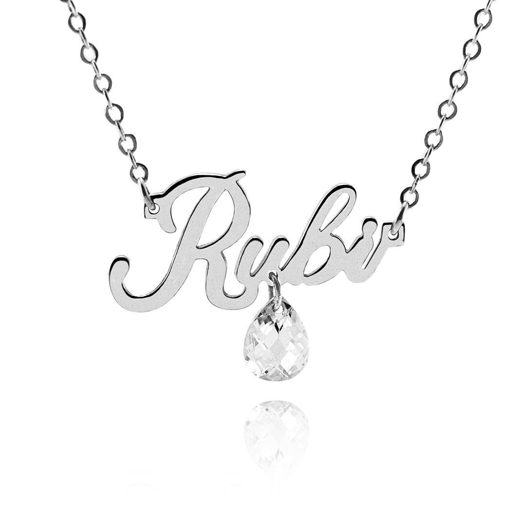 Collar Classic y Zirconia Personalizable Plata .925 Primerly
