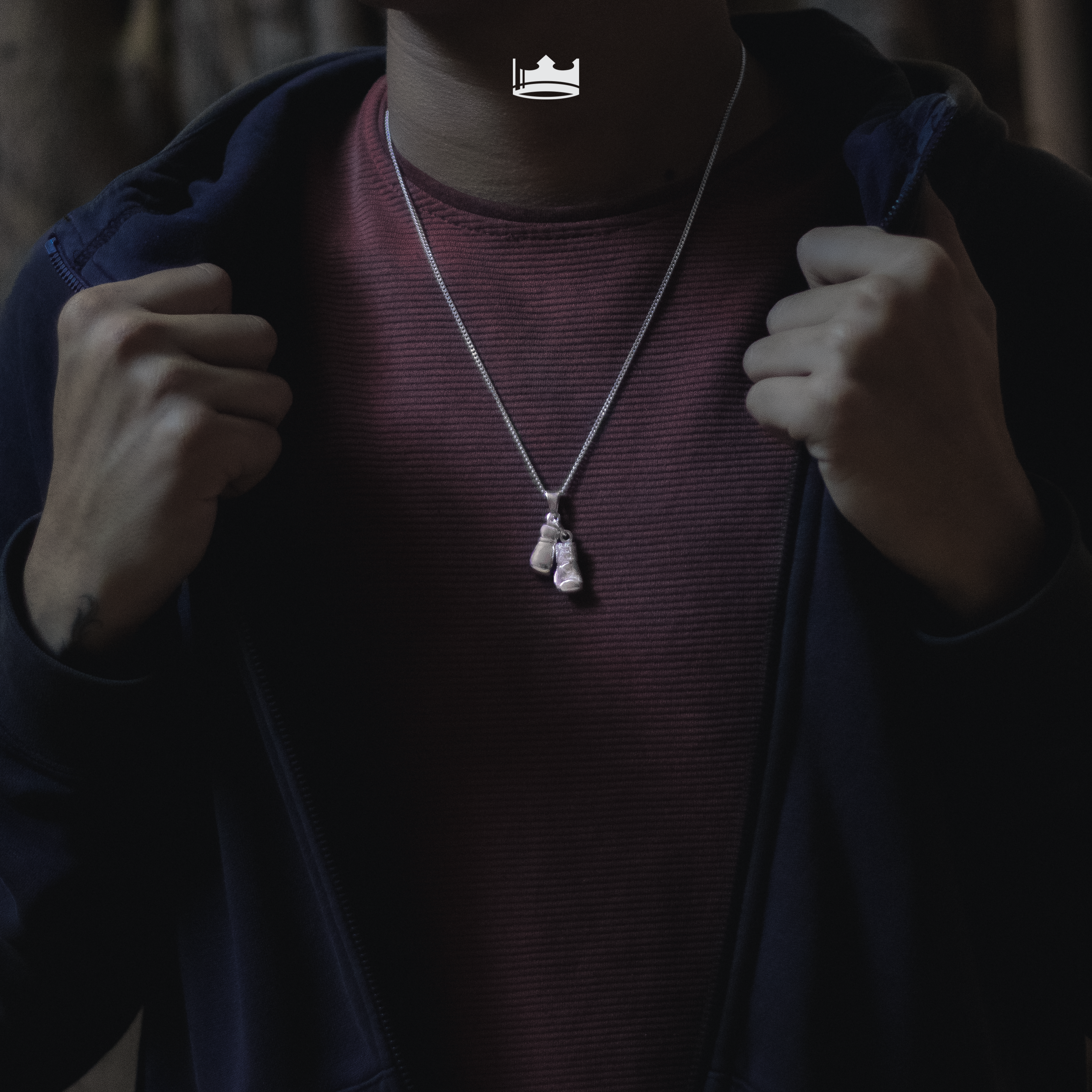 Dijes Guantes Box Par en Plata