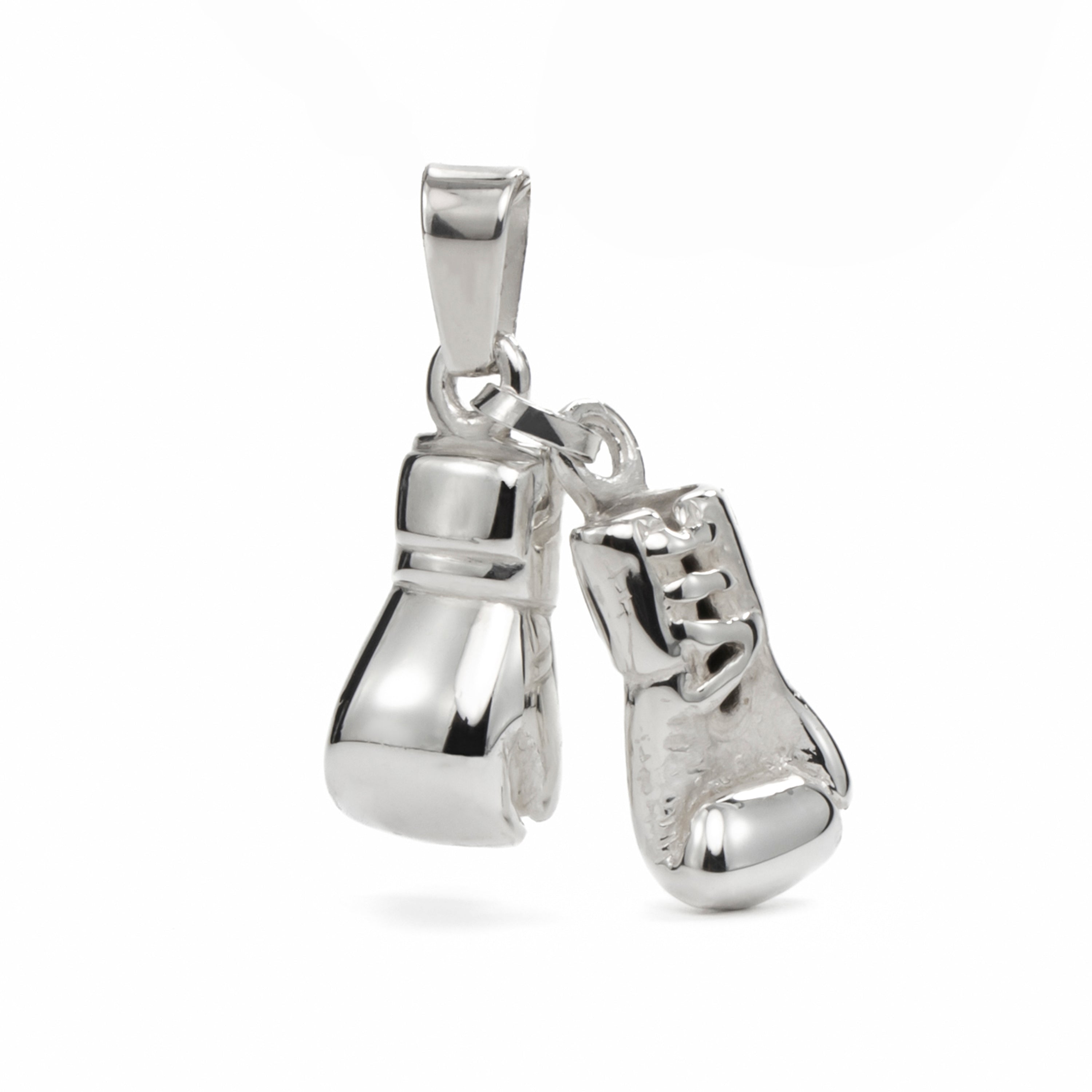 Cadena Par de Guantes de Boxeo Plata .925