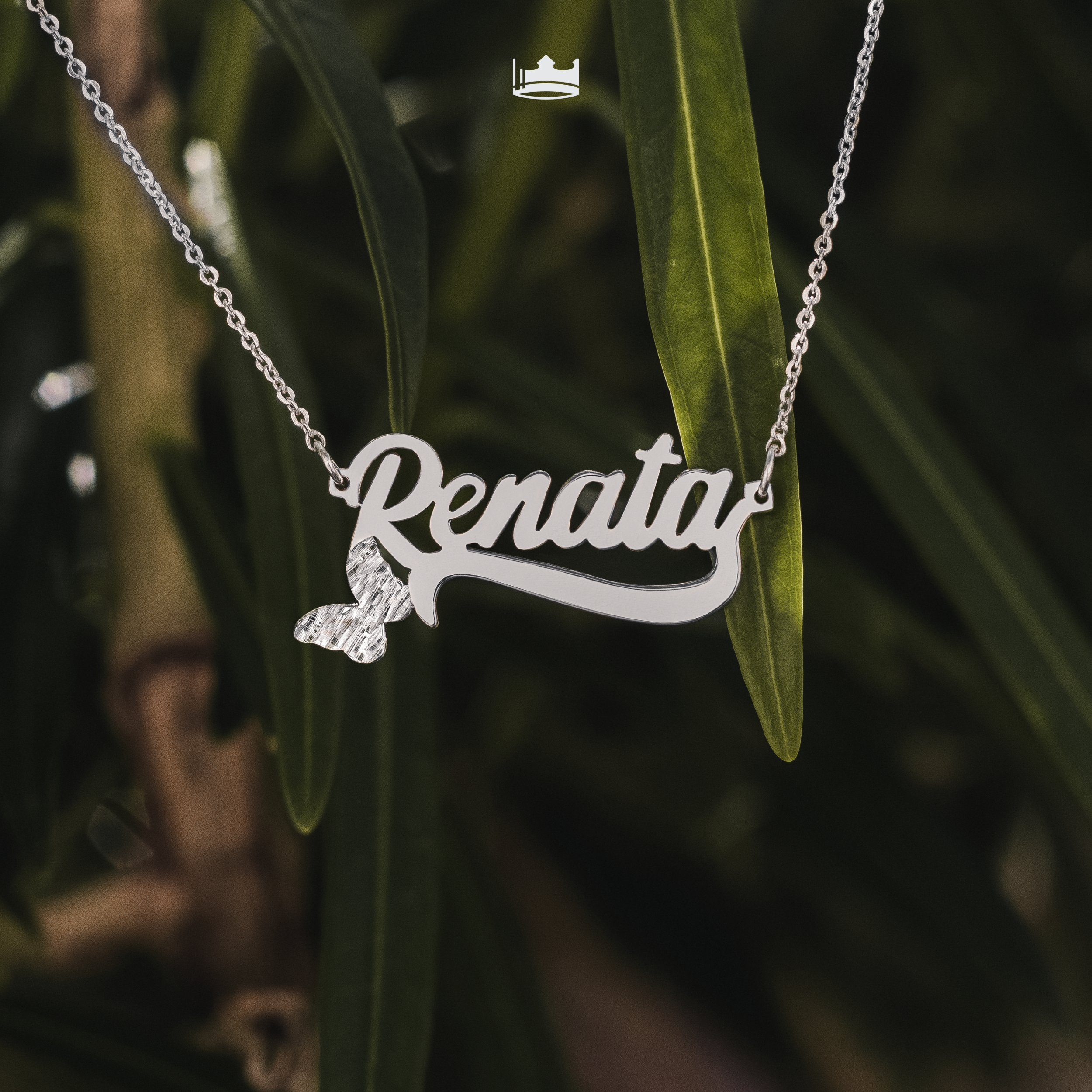 Collar Classic Diamantada Personalizable Plata .925 Primerly