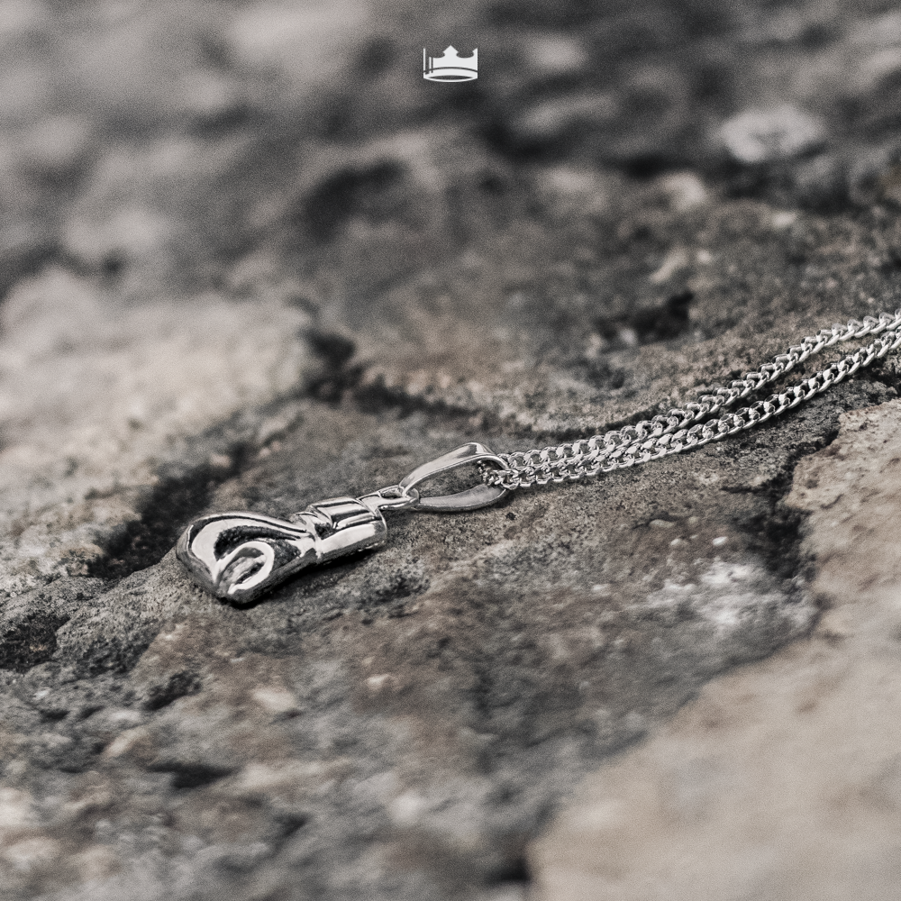 Cadena con Dije Guante de Boxeo Plata .925