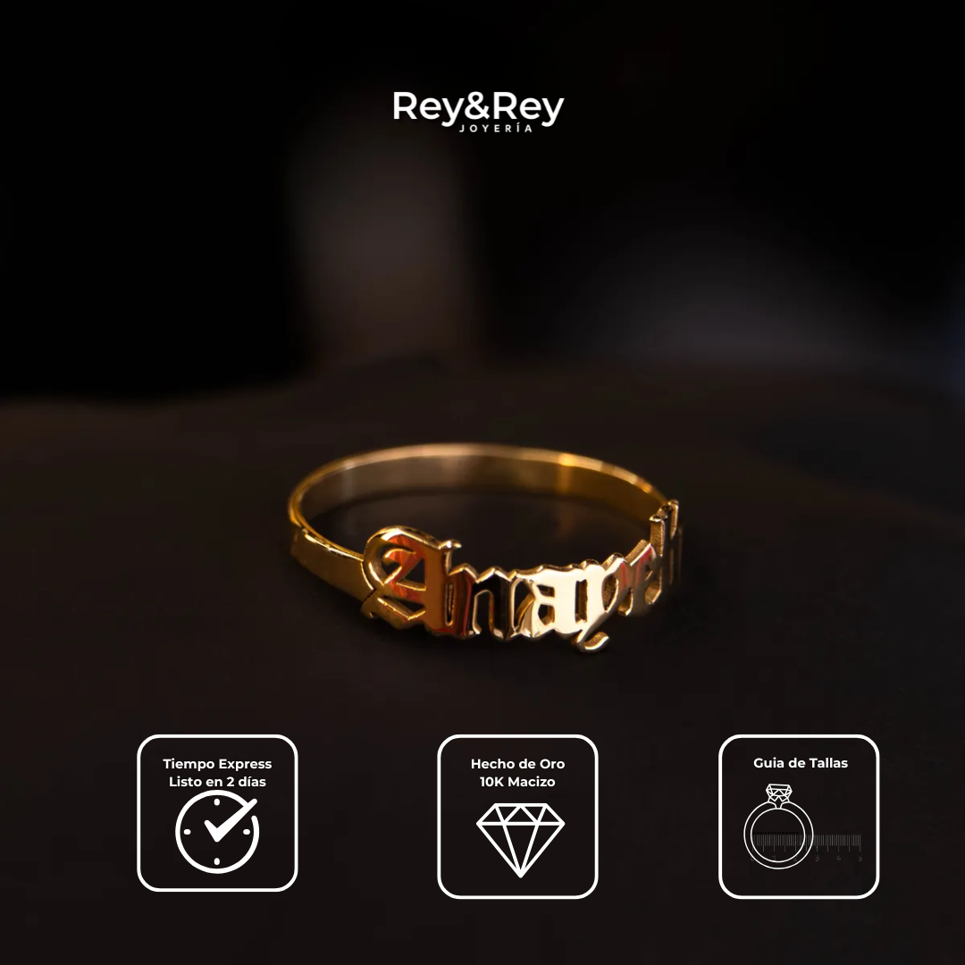 Anillo Classic Personalizable Oro 10k