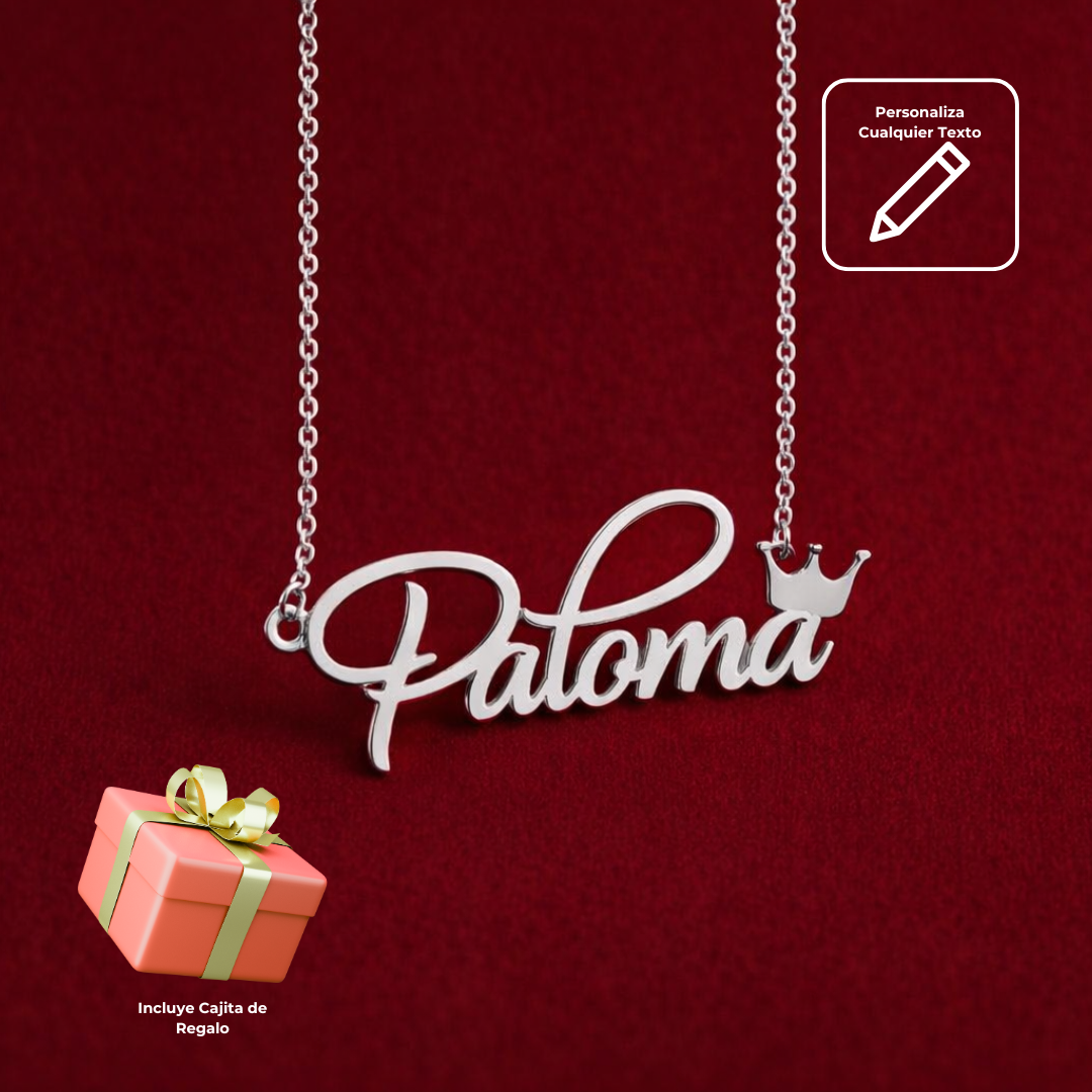 Collar Classic Figura Personalizable Plata .925  Primerly