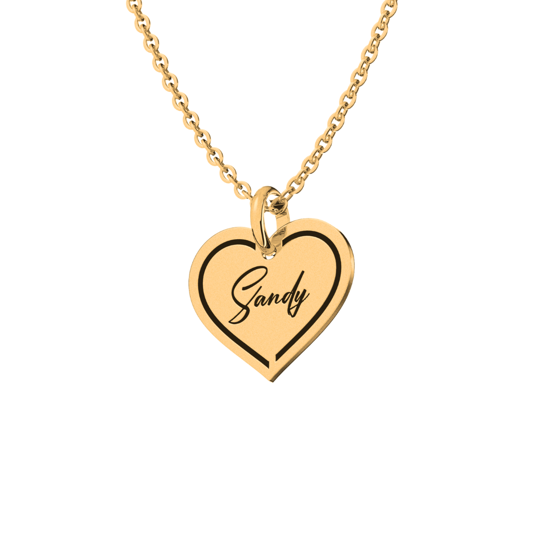 Collar Lines Text Personalizable Oro 10k Primerly