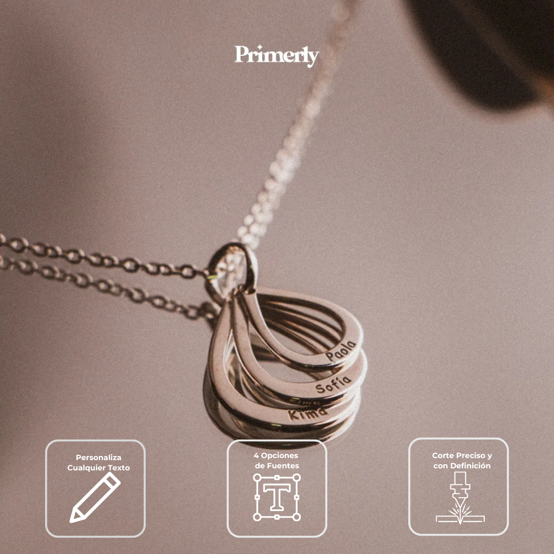 Collar Gota Personalizable Plata .925