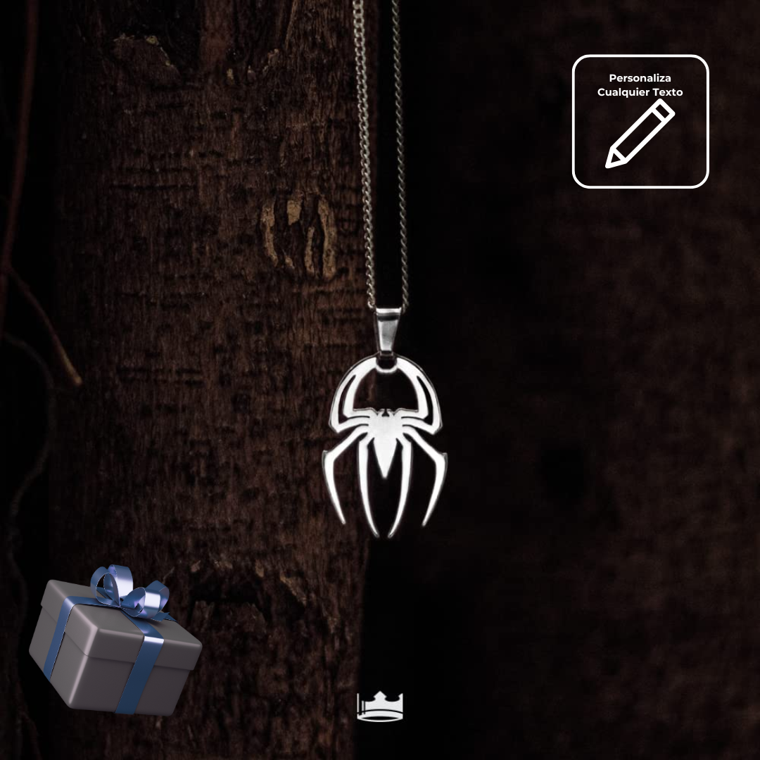 Collar Dije Spiderman Plata .925 Primerly